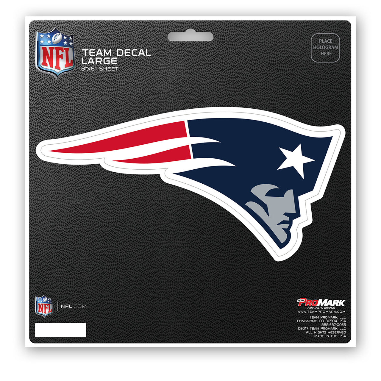 New England Patriots Decal 8x8 Die Cut - Sports Collectibles, Sports Memorabilia, Sports Fan Shop, Sports Gifts