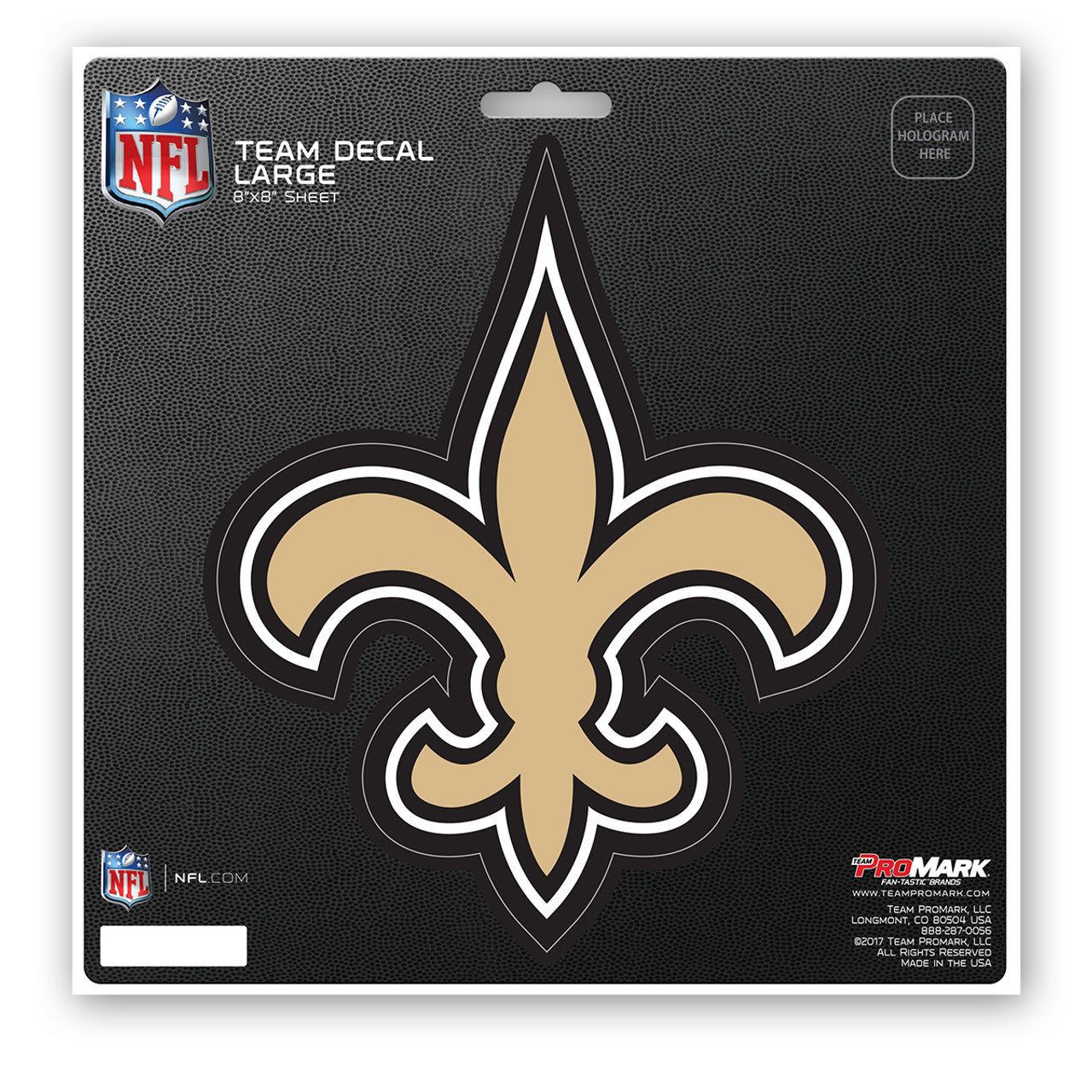 New Orleans Saints Decal 8x8 Die Cut - Sports Collectibles, Sports Memorabilia, Sports Fan Shop, Sports Gifts