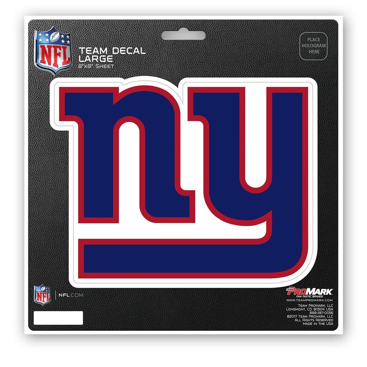 New York Giants Decal 8x8 Die Cut - Sports Collectibles, Sports Memorabilia, Sports Fan Shop, Sports Gifts