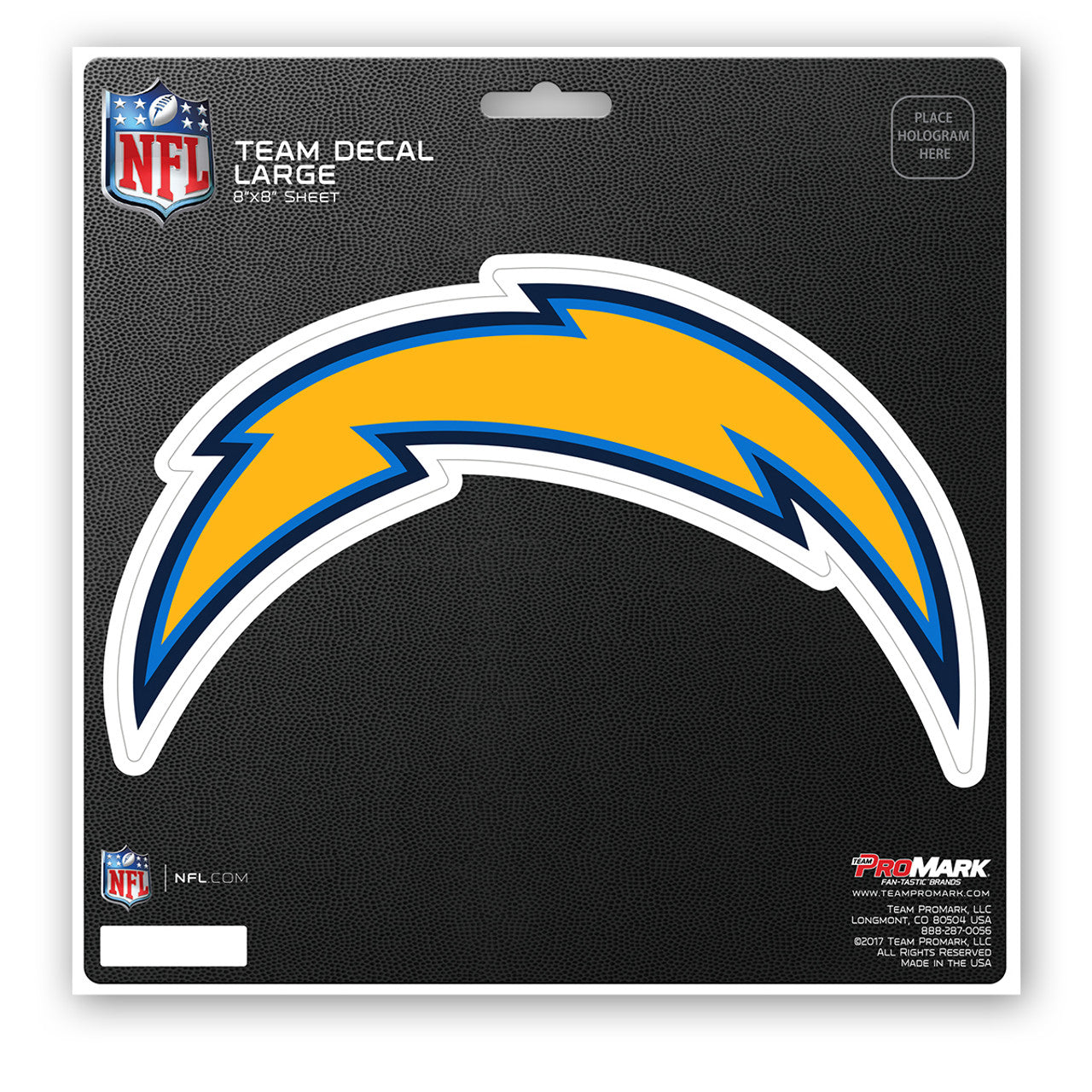 Los Angeles Chargers Decal 8x8 Die Cut - Sports Collectibles, Sports Memorabilia, Sports Fan Shop, Sports Gifts