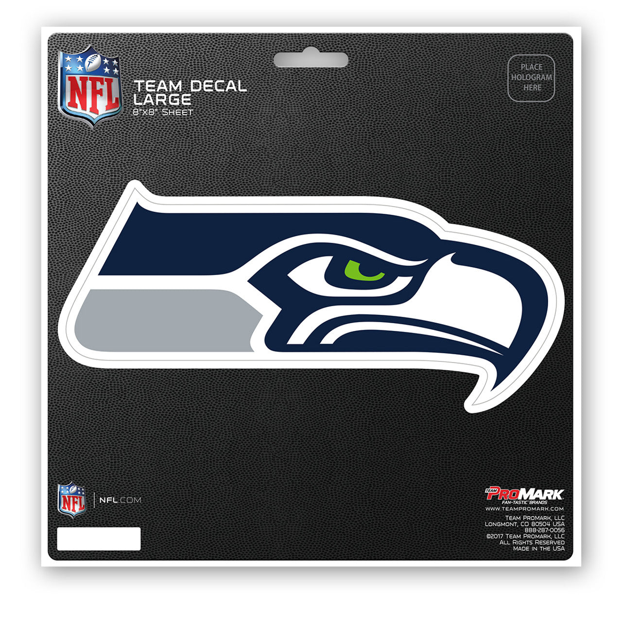 Seattle Seahawks Decal 8x8 Die Cut - Sports Collectibles, Sports Memorabilia, Sports Fan Shop, Sports Gifts