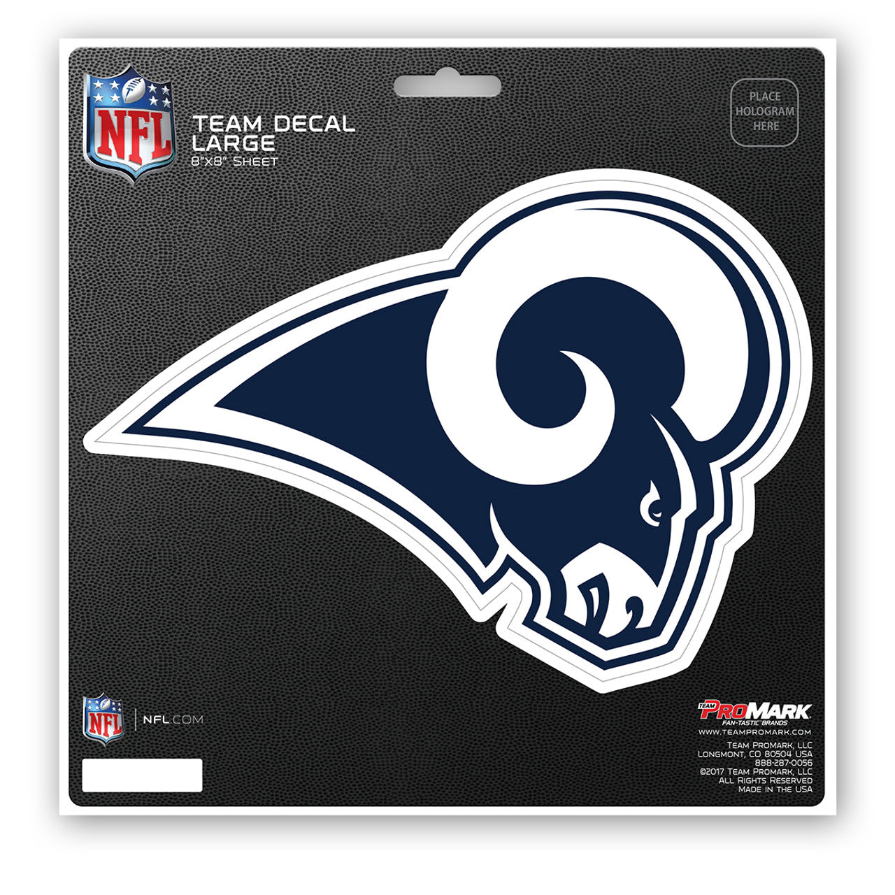 Los Angeles Rams Decal 8x8 Die Cut - Sports Collectibles, Sports Memorabilia, Sports Fan Shop, Sports Gifts