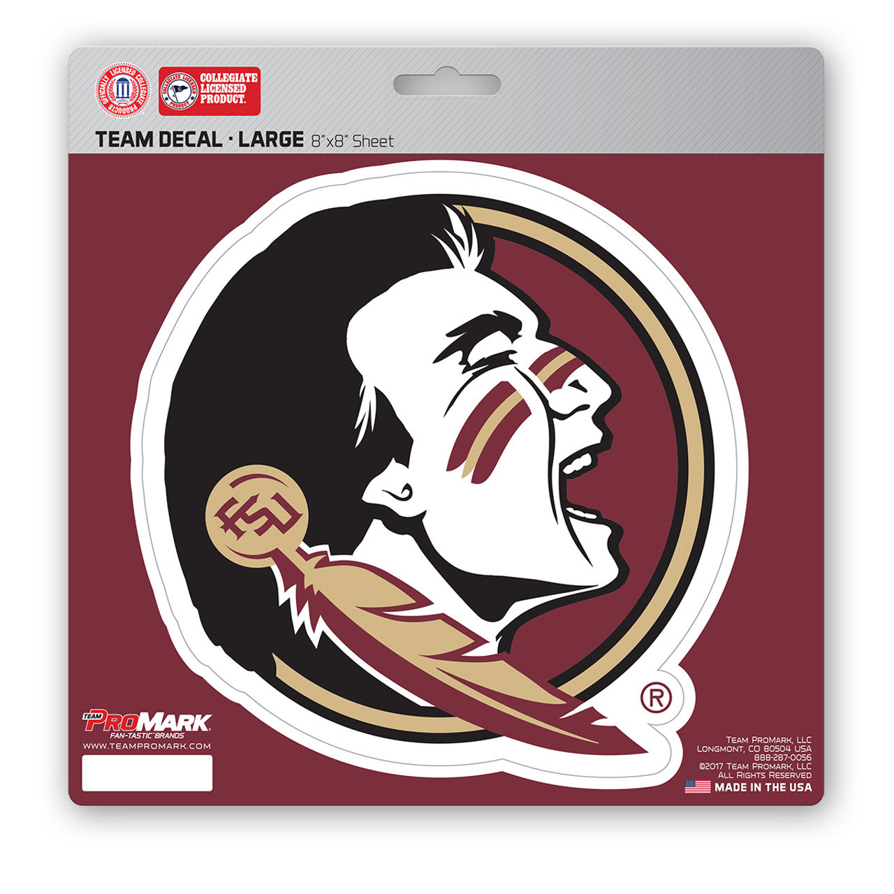 Florida State Seminoles Decal 8x8 Die Cut - Sports Collectibles, Sports Memorabilia, Sports Fan Shop, Sports Gifts