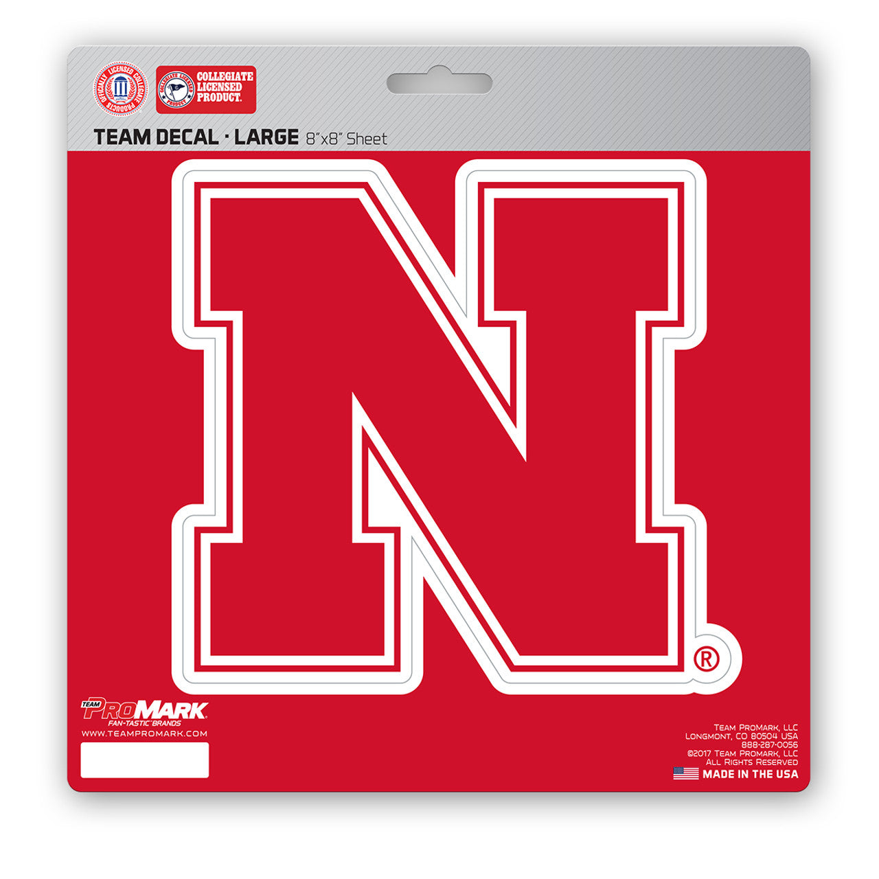 Nebraska Cornhuskers Decal 8x8 Die Cut - Sports Collectibles, Sports Memorabilia, Sports Fan Shop, Sports Gifts