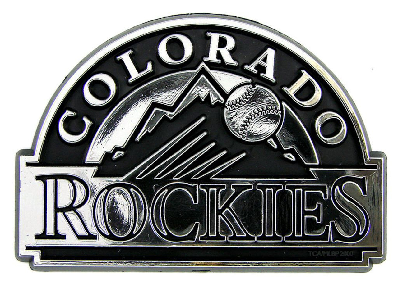 Colorado Rockies Auto Emblem Silver Chrome - Sports Collectibles, Sports Memorabilia, Sports Fan Shop, Sports Gifts