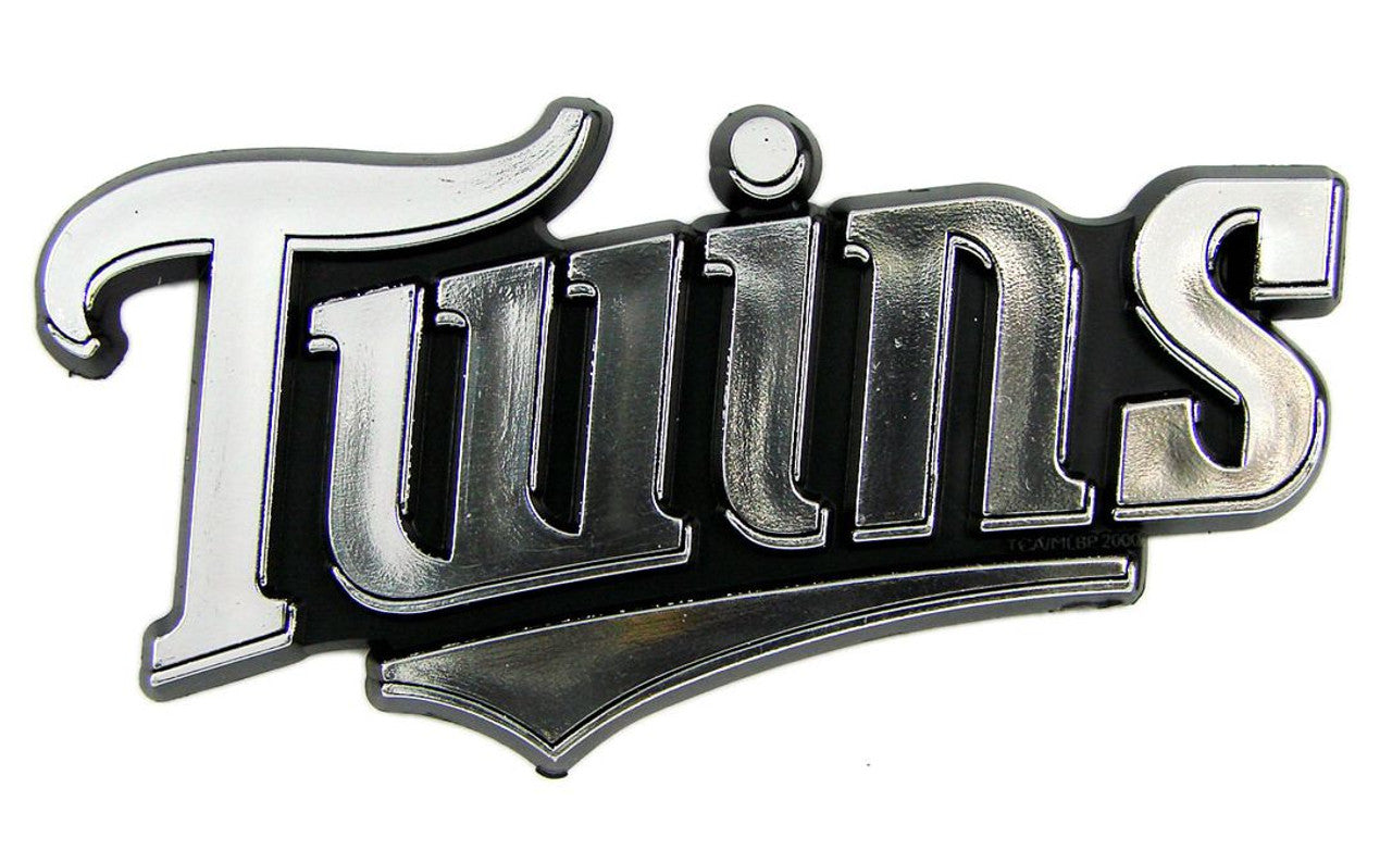 Minnesota Twins Auto Emblem Silver Chrome - Sports Collectibles, Sports Memorabilia, Sports Fan Shop, Sports Gifts
