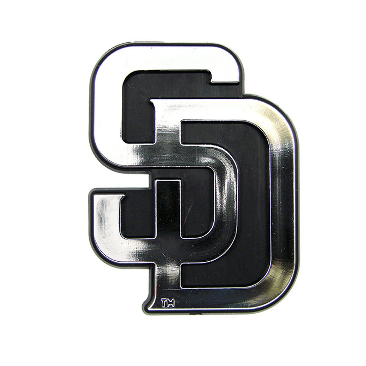 San Diego Padres Auto Emblem Silver Chrome - Sports Collectibles, Sports Memorabilia, Sports Fan Shop, Sports Gifts
