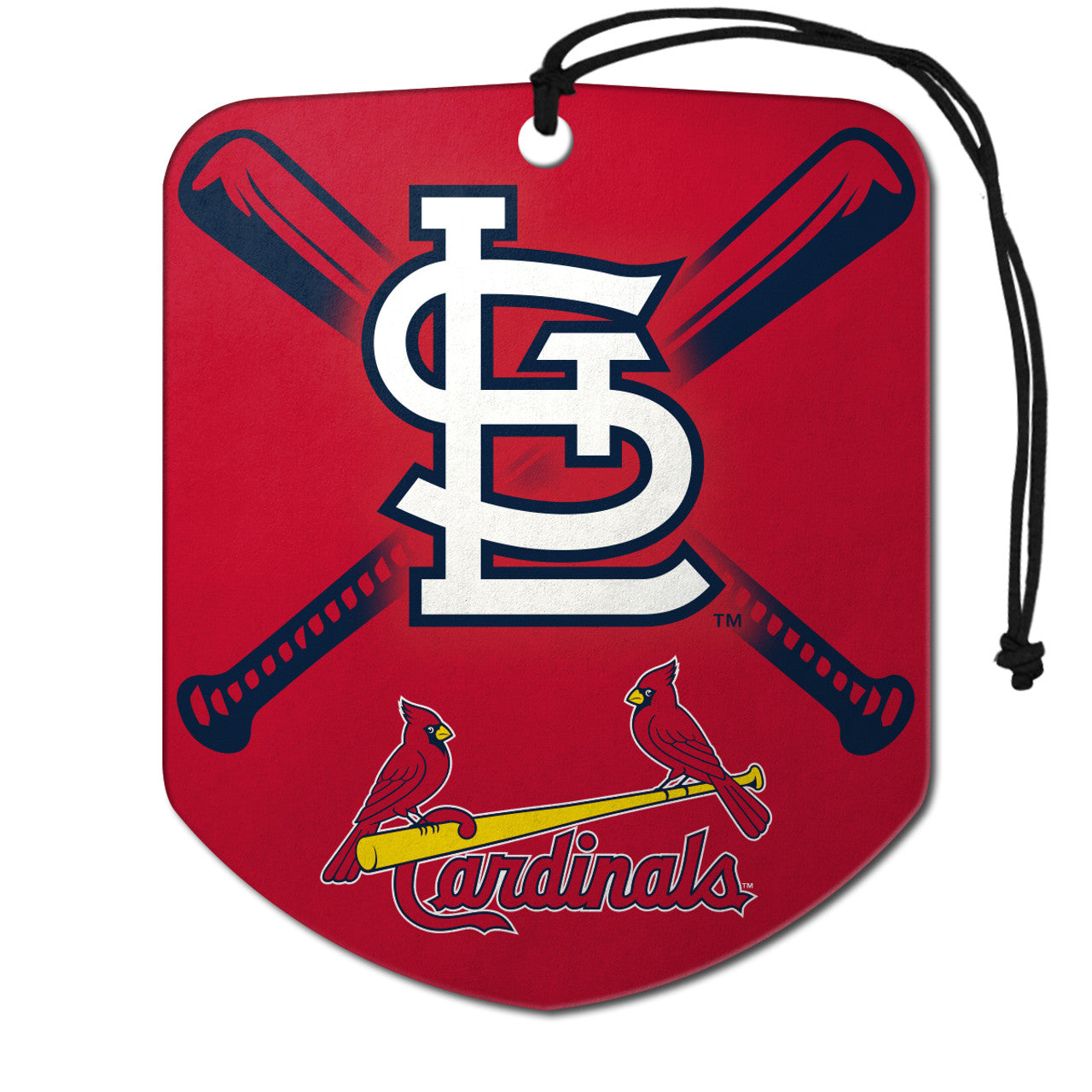 St. Louis Cardinals Air Freshener Shield Design 2 Pack - Sports Collectibles, Sports Memorabilia, Sports Fan Shop, Sports Gifts