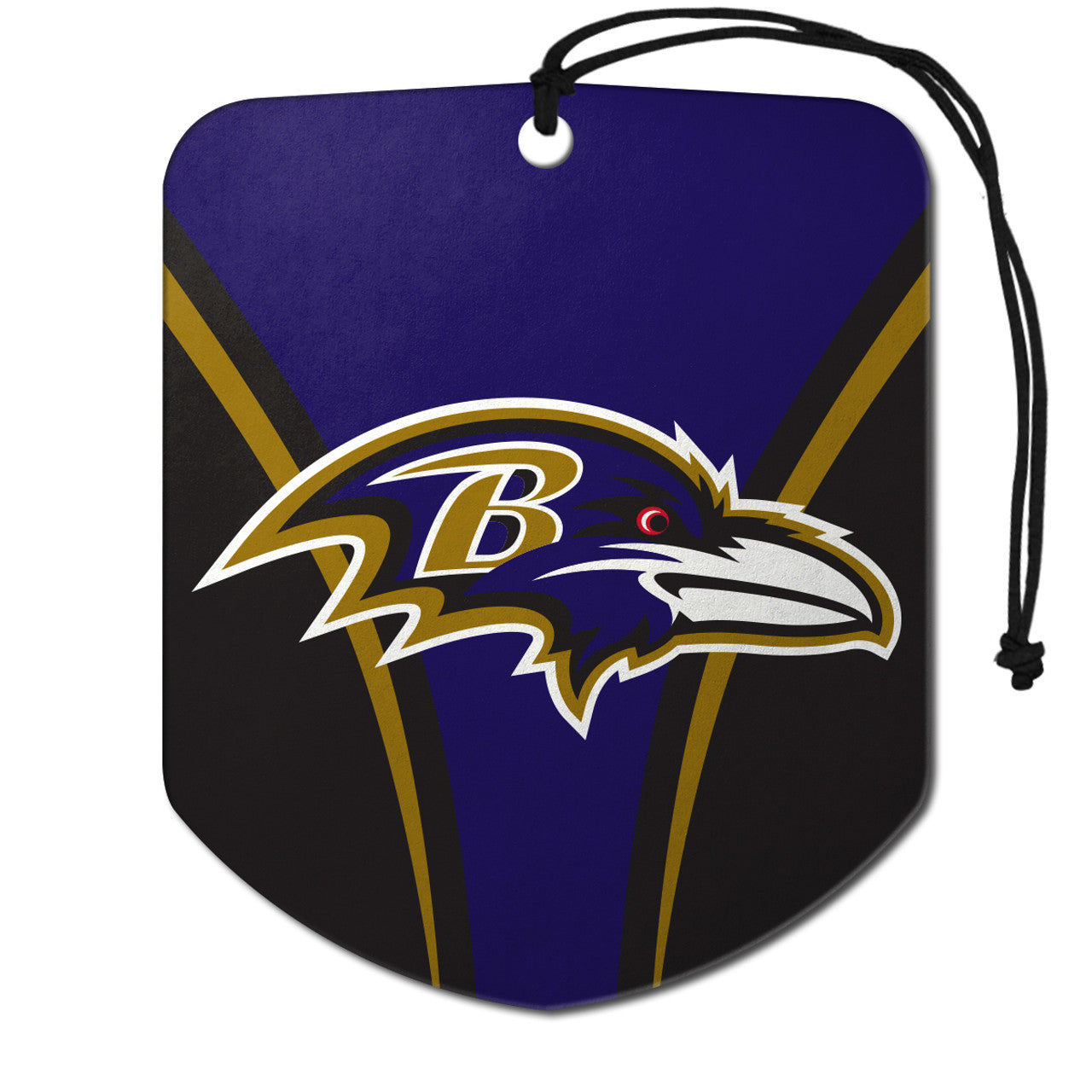 Baltimore Ravens Air Freshener Shield Design 2 Pack - Sports Collectibles, Sports Memorabilia, Sports Fan Shop, Sports Gifts