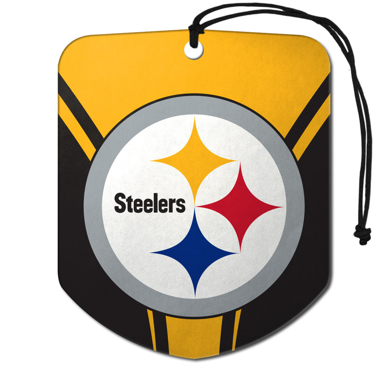 Pittsburgh Steelers Air Freshener Shield Design 2 Pack - Sports Collectibles, Sports Memorabilia, Sports Fan Shop, Sports Gifts