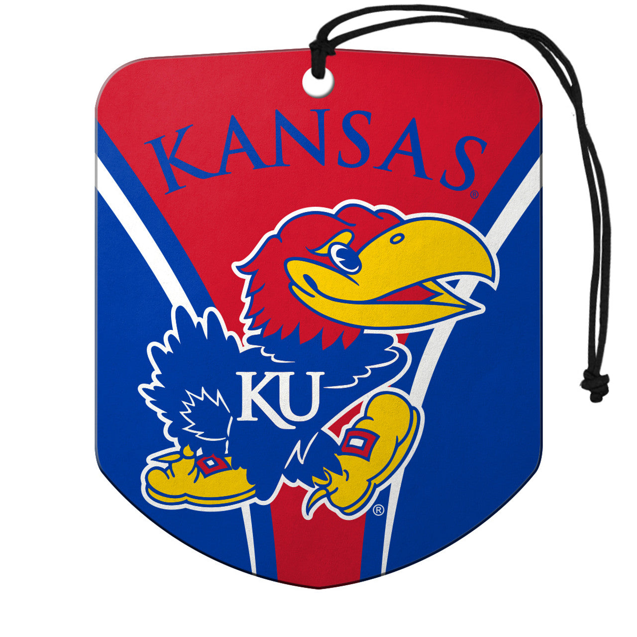 Kansas Jayhawks Air Freshener Shield Design 2 Pack - Sports Collectibles, Sports Memorabilia, Sports Fan Shop, Sports Gifts