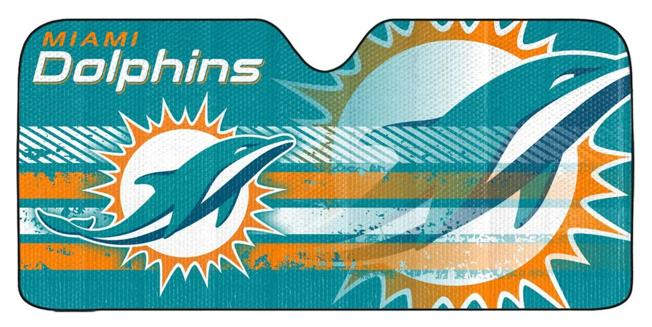 Miami Dolphins Auto Sun Shade - 59"x27" (CDG) - 757 Sports Collectibles