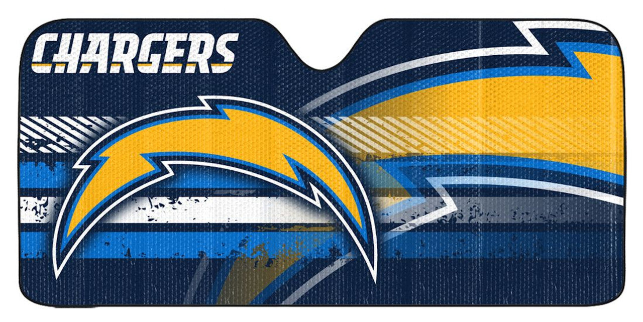 Los Angeles Chargers Auto Sun Shade 59x27 - Sports Collectibles, Sports Memorabilia, Sports Fan Shop, Sports Gifts