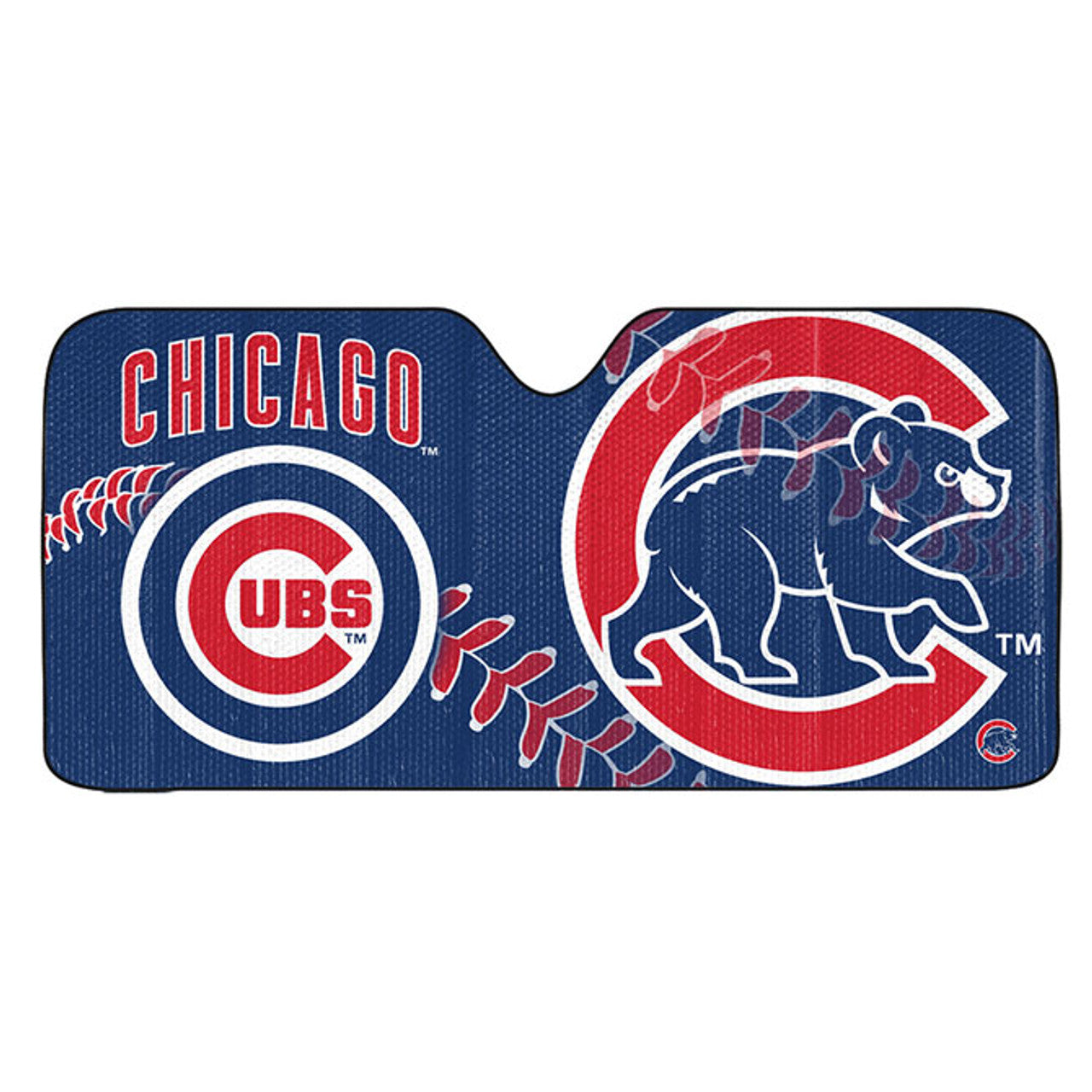 Chicago Cubs Auto Sun Shade 59x27 - Sports Collectibles, Sports Memorabilia, Sports Fan Shop, Sports Gifts