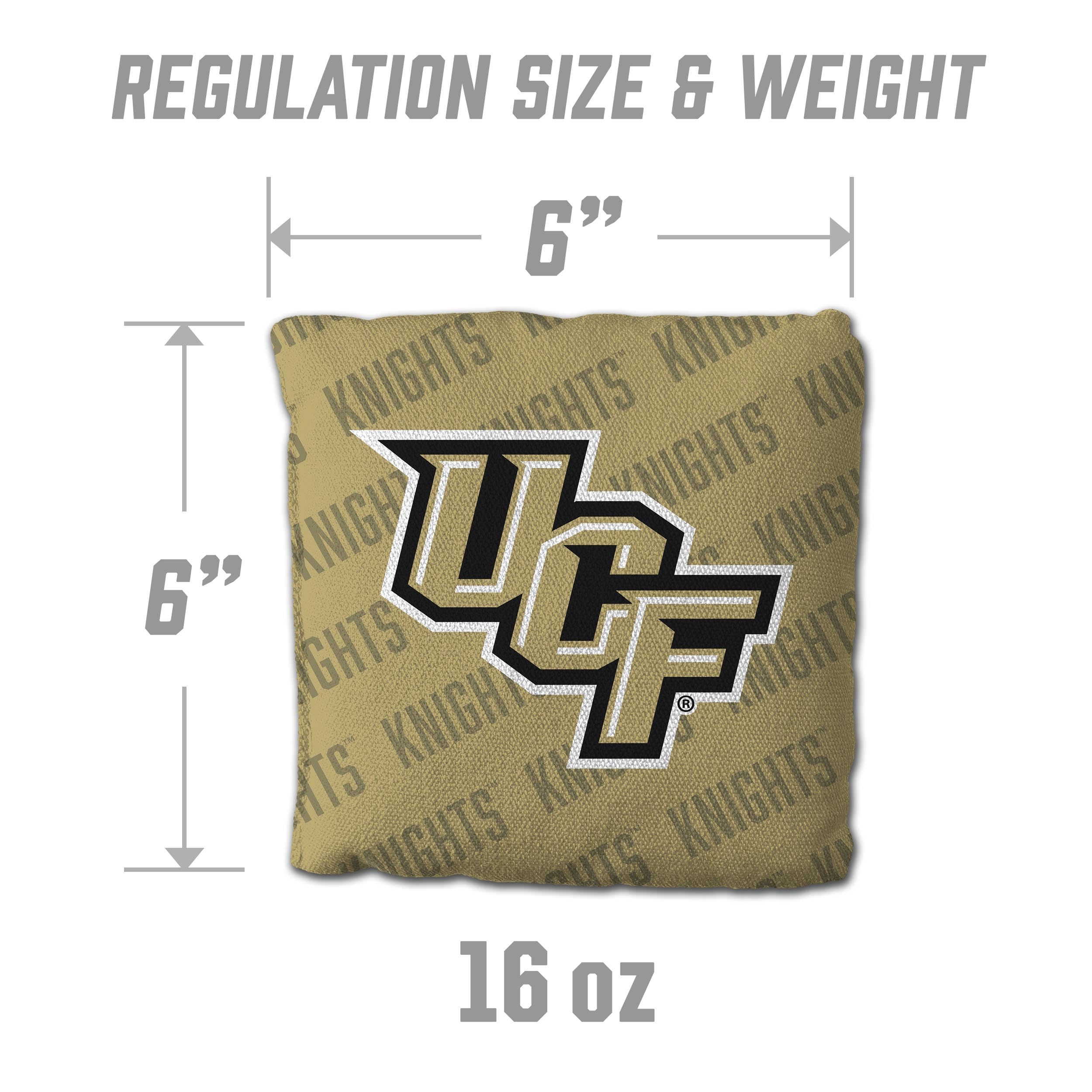 YouTheFan NCAA Central Florida Knights Cornhole Bags - 4PK - Gold - Sports Collectibles, Sports Memorabilia, Sports Fan Shop, Sports Gifts