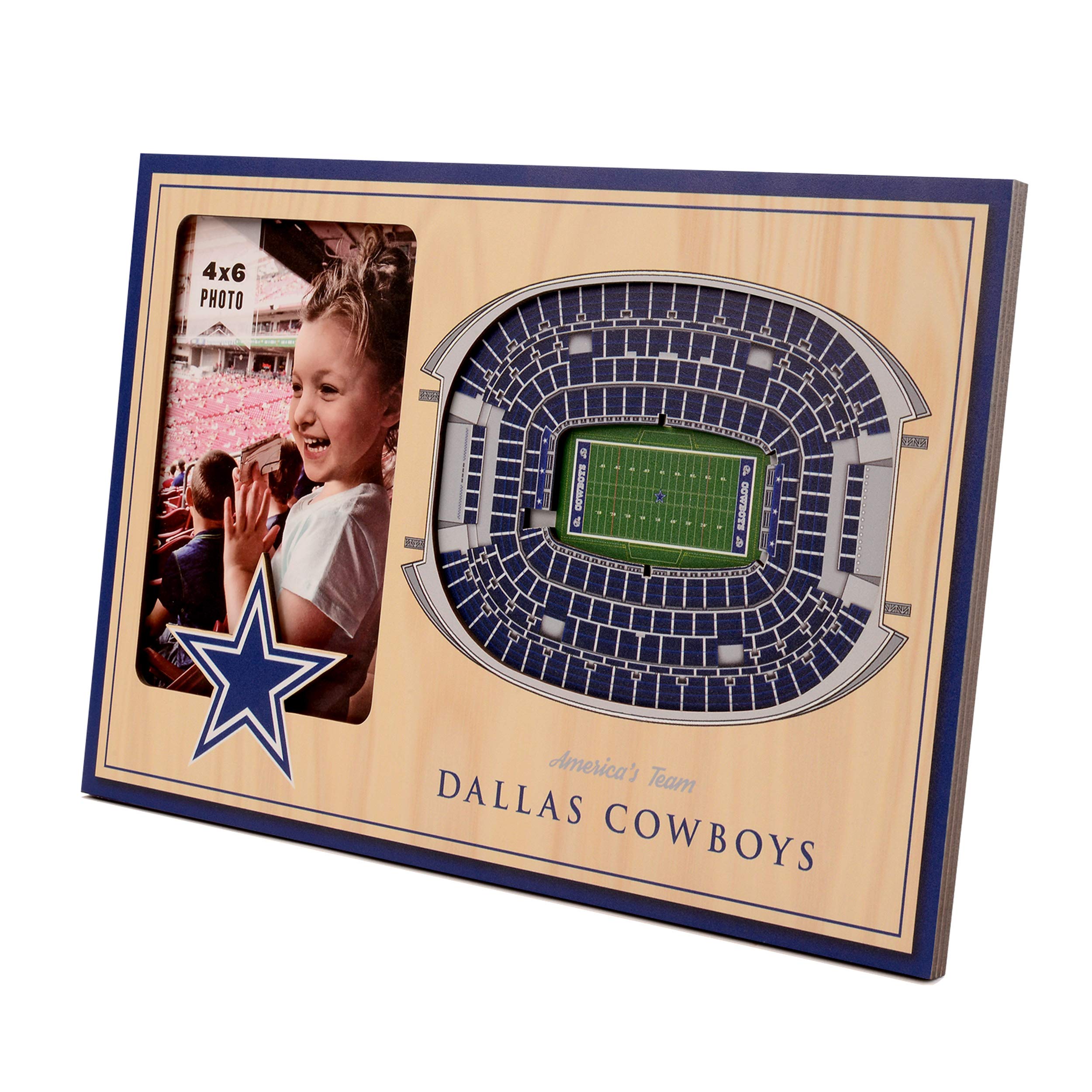 YouTheFan NFL Dallas Cowboys 3D StadiumViews Picture Frame - Sports Collectibles, Sports Memorabilia, Sports Fan Shop, Sports Gifts