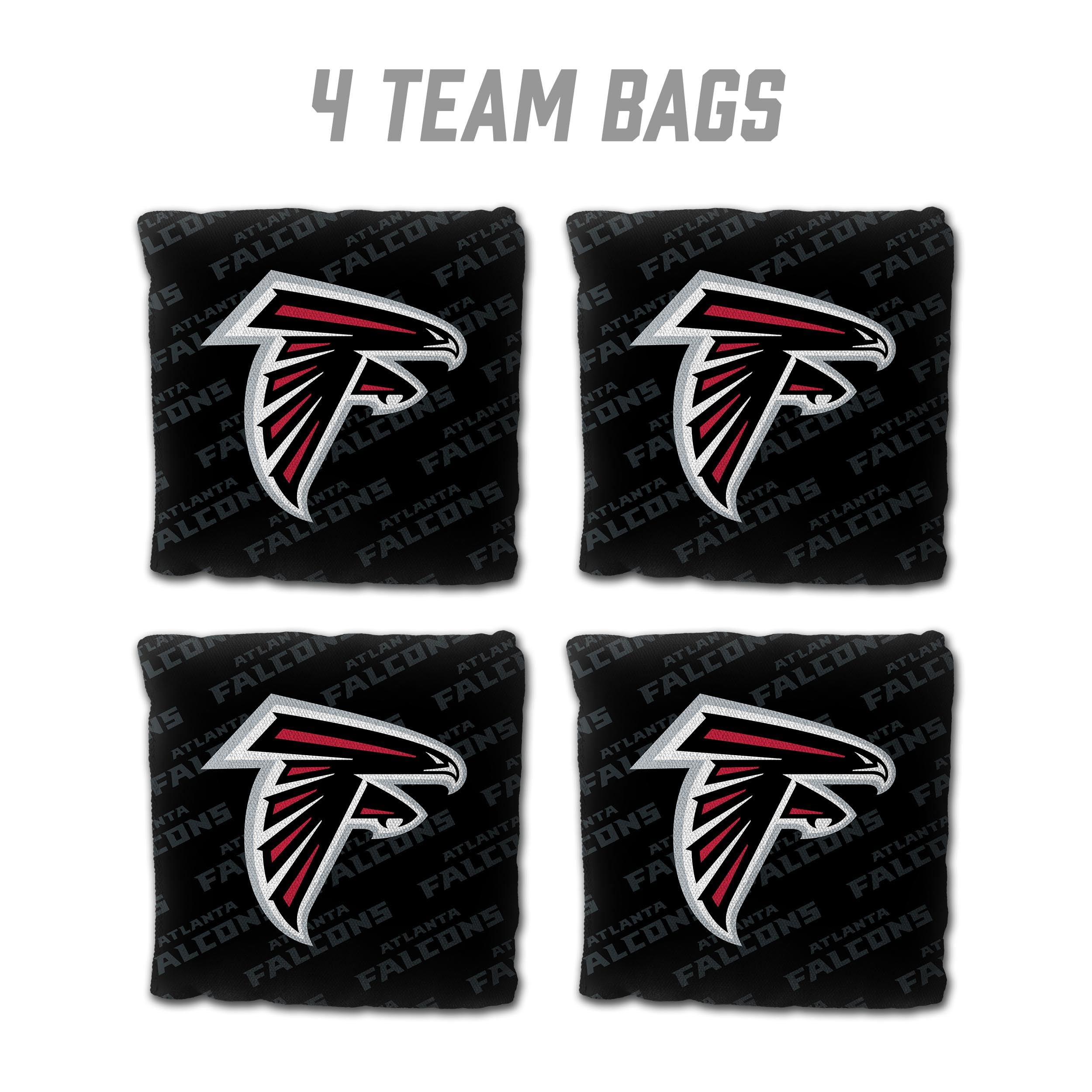 YouTheFan NFL Atlanta Falcons Cornhole Bags - 4PK - Black - Sports Collectibles, Sports Memorabilia, Sports Fan Shop, Sports Gifts
