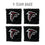 YouTheFan NFL Atlanta Falcons Cornhole Bags - 4PK - Black - Sports Collectibles, Sports Memorabilia, Sports Fan Shop, Sports Gifts
