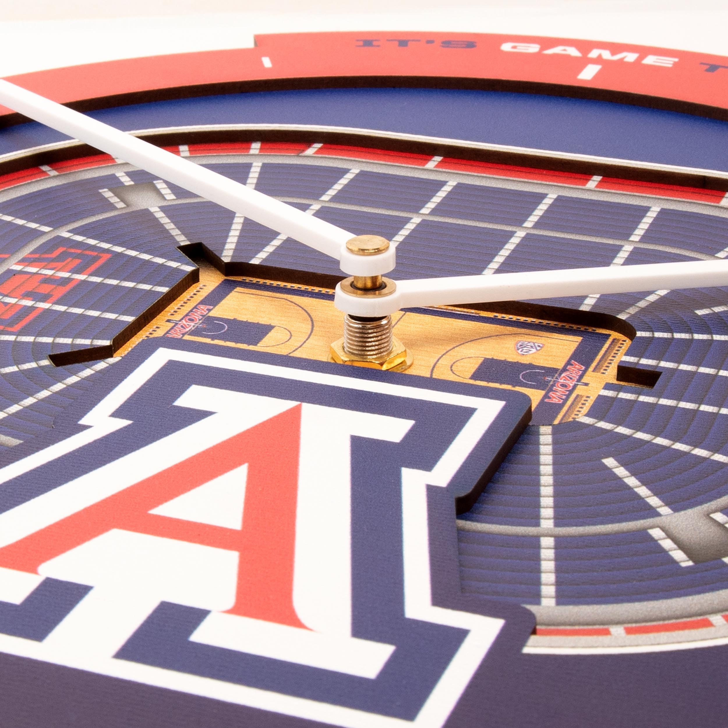 YouTheFan NCAA Arizona Wildcats 3D StadiumView Clock - Sports Collectibles, Sports Memorabilia, Sports Fan Shop, Sports Gifts