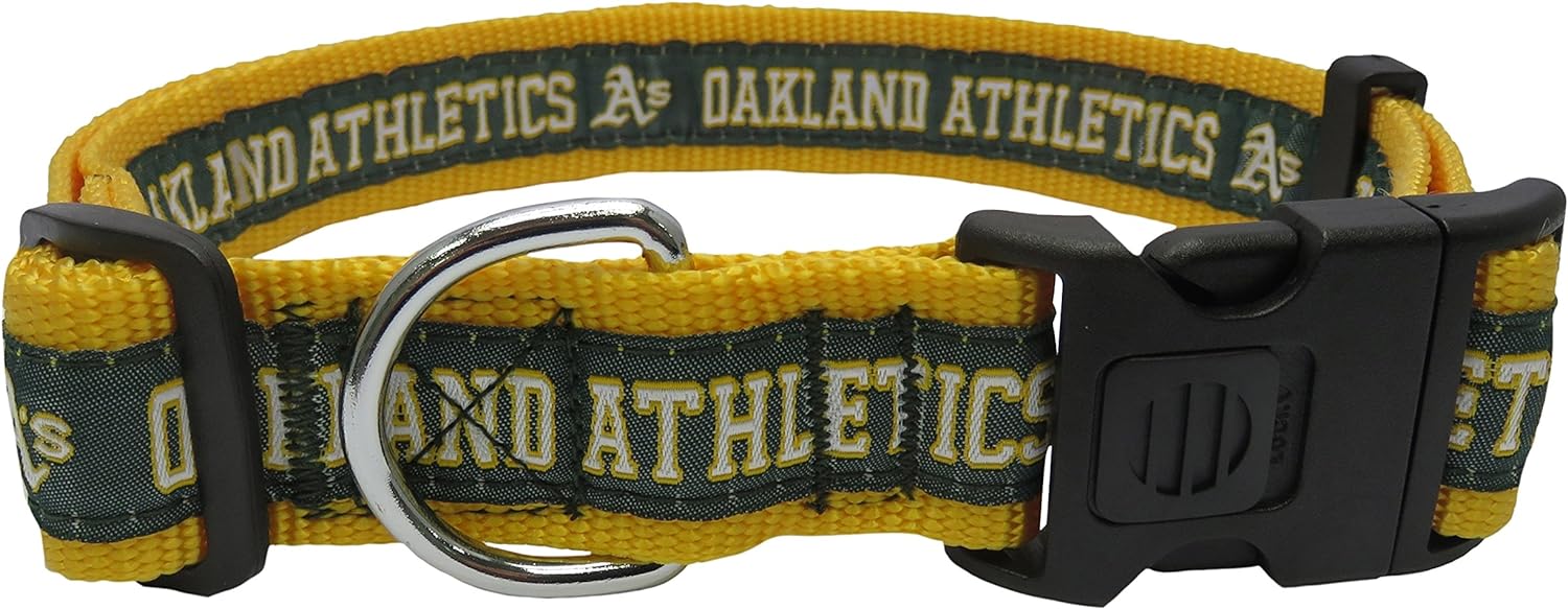 Oakland Athletics Dog Collar Pets First - Sports Collectibles, Sports Memorabilia, Sports Fan Shop, Sports Gifts