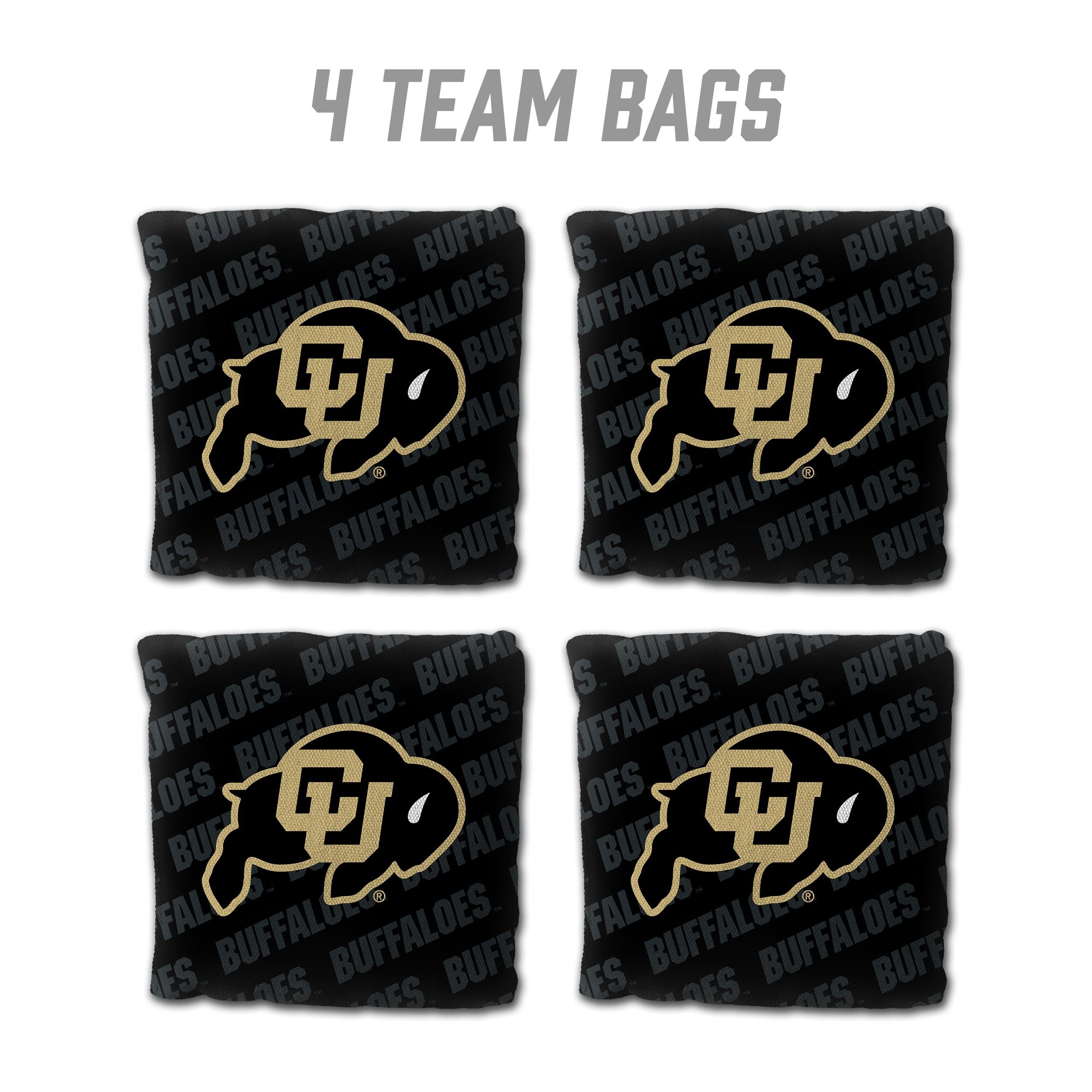YouTheFan NCAA Colorado Buffaloes Cornhole Bags - 4PK - Black - Sports Collectibles, Sports Memorabilia, Sports Fan Shop, Sports Gifts