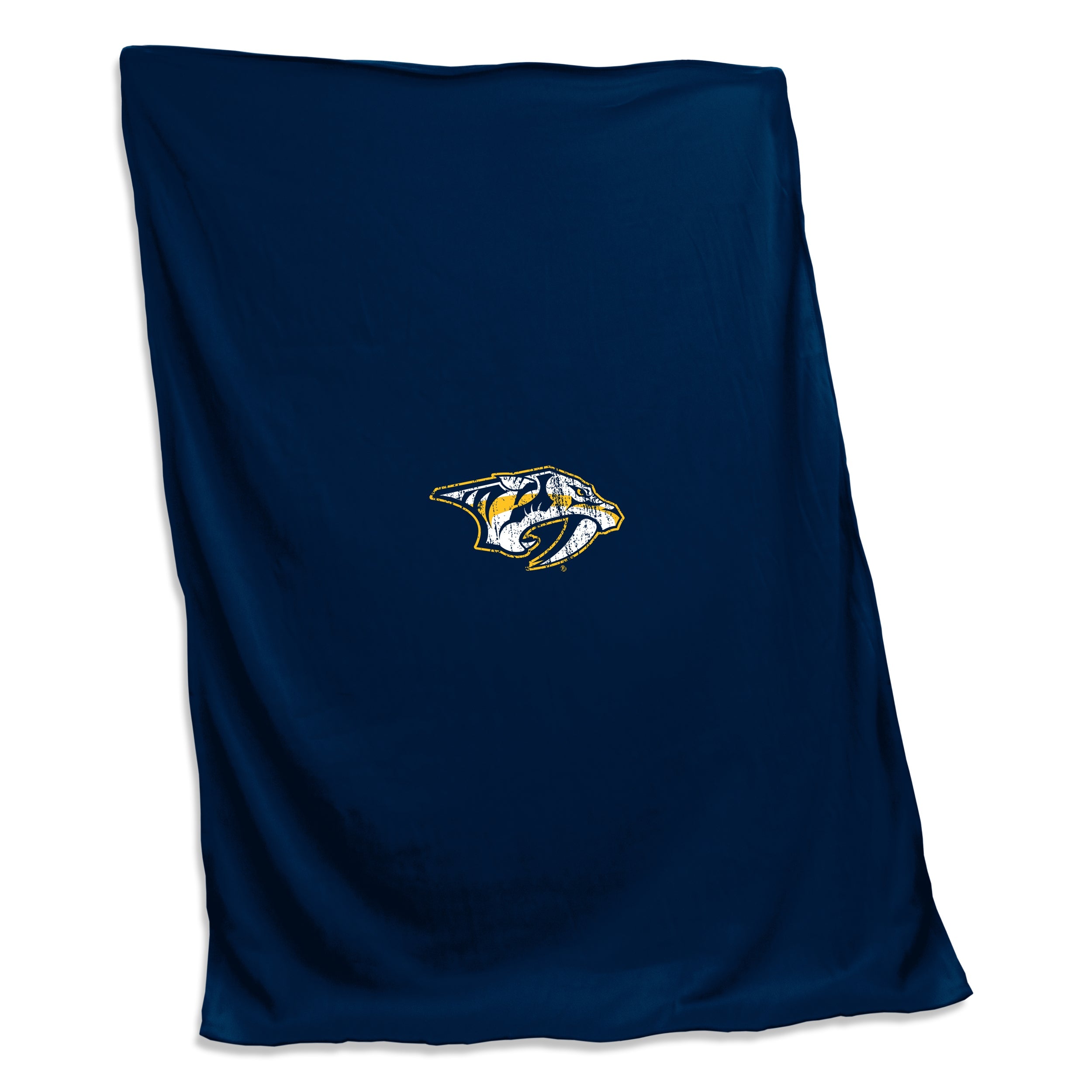 Nashville Predators Navy Screened Sweatshirt Blanket