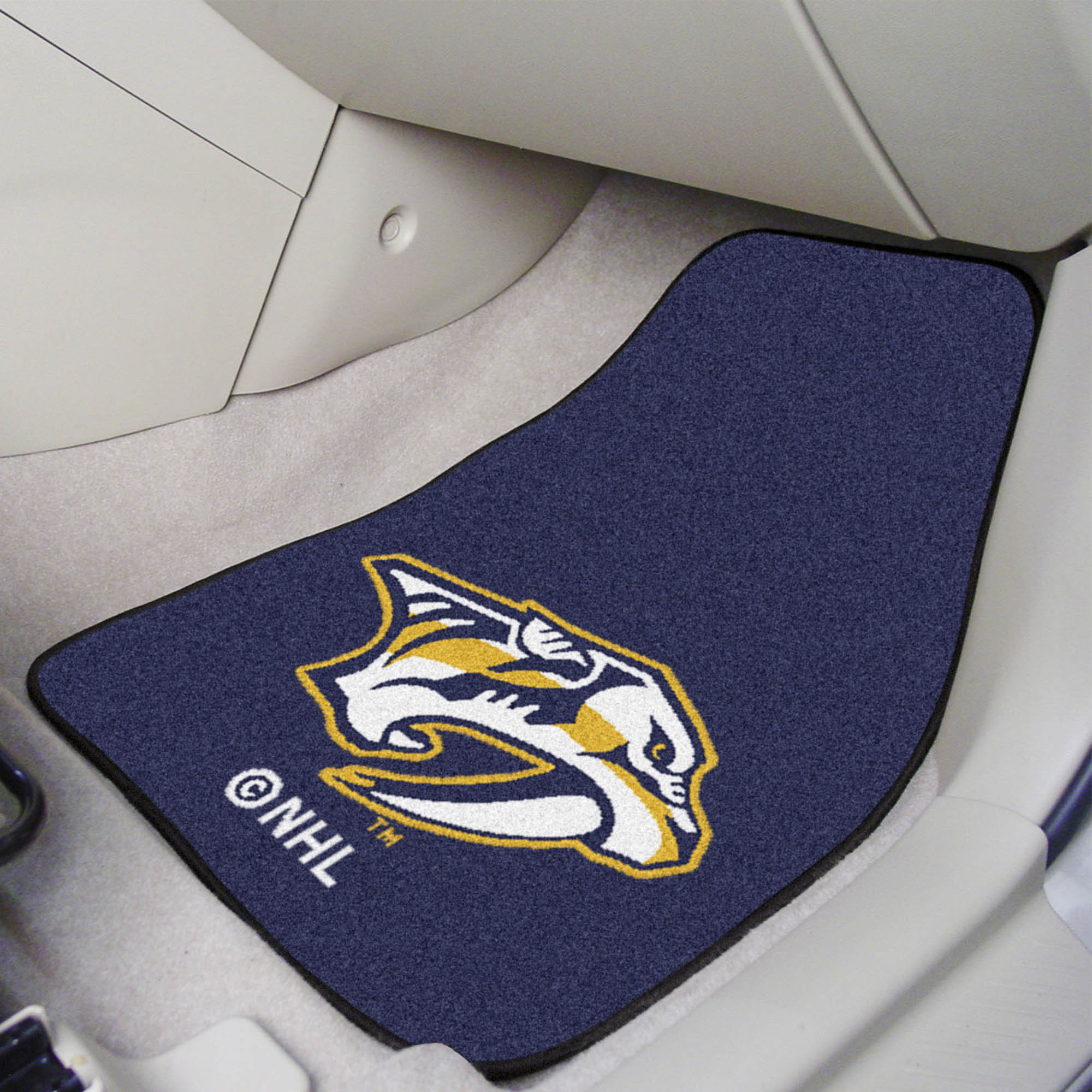 NHL - Nashville Predators 2-pc Carpet Car Mat Set - Sports Gifts, Sports Memorabilia, Sports Collectibles, Fan Shop