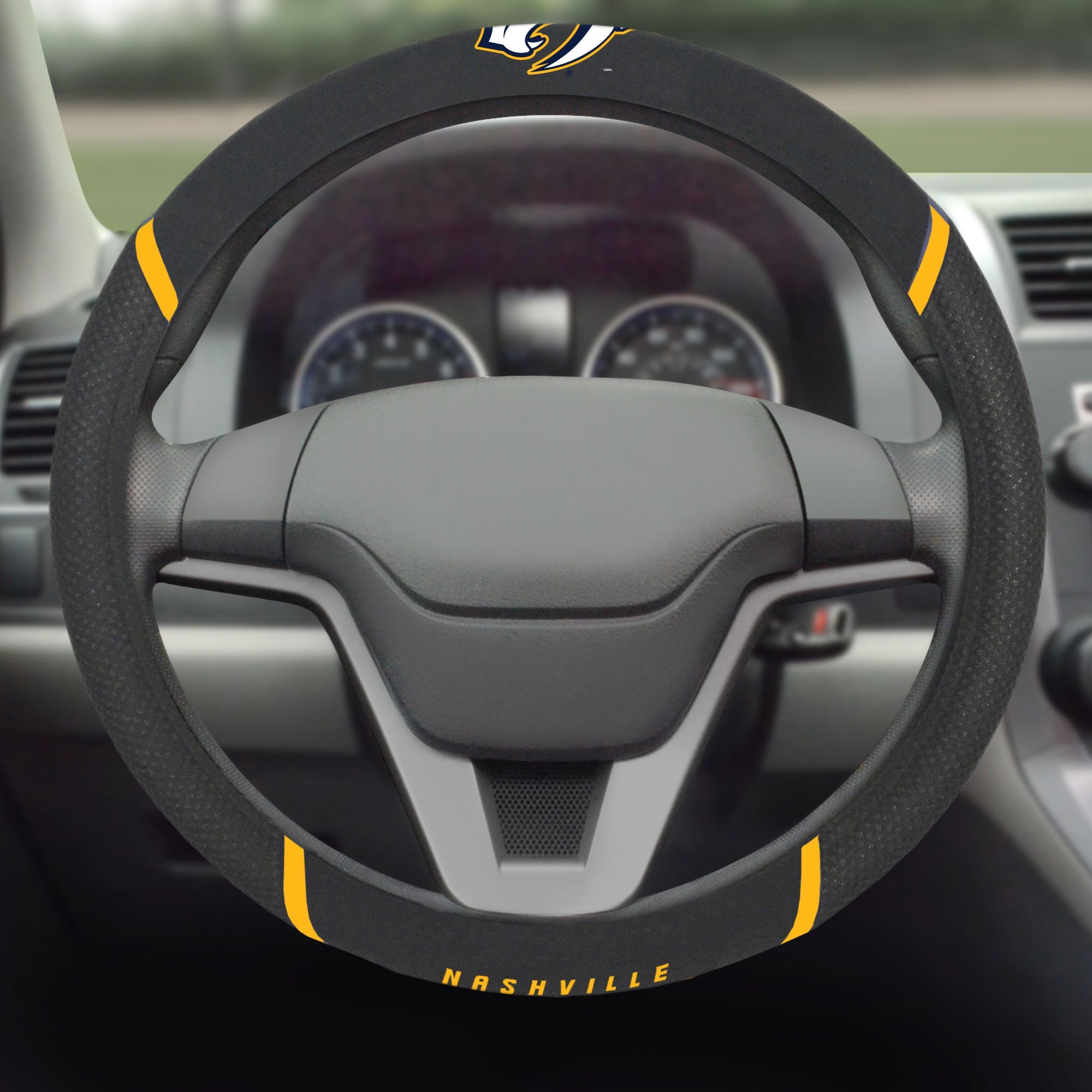 NHL - Nashville Predators Steering Wheel Cover - Sports Gifts, Sports Memorabilia, Sports Collectibles, Fan Shop