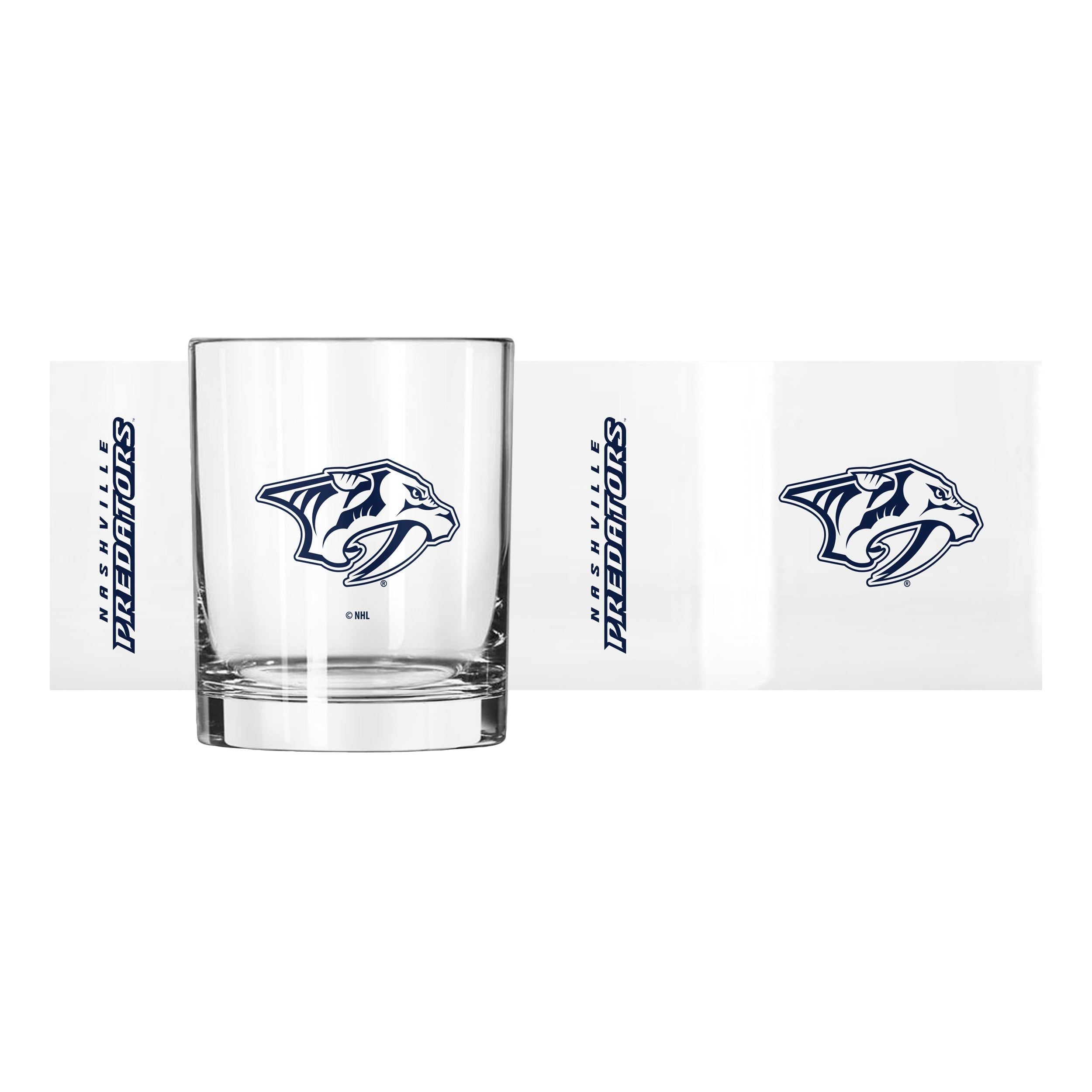 Nashville Predators 14oz Gameday Rocks Glass - Sports Gifts, Sports Memorabilia, Sports Collectibles, Fan Shop