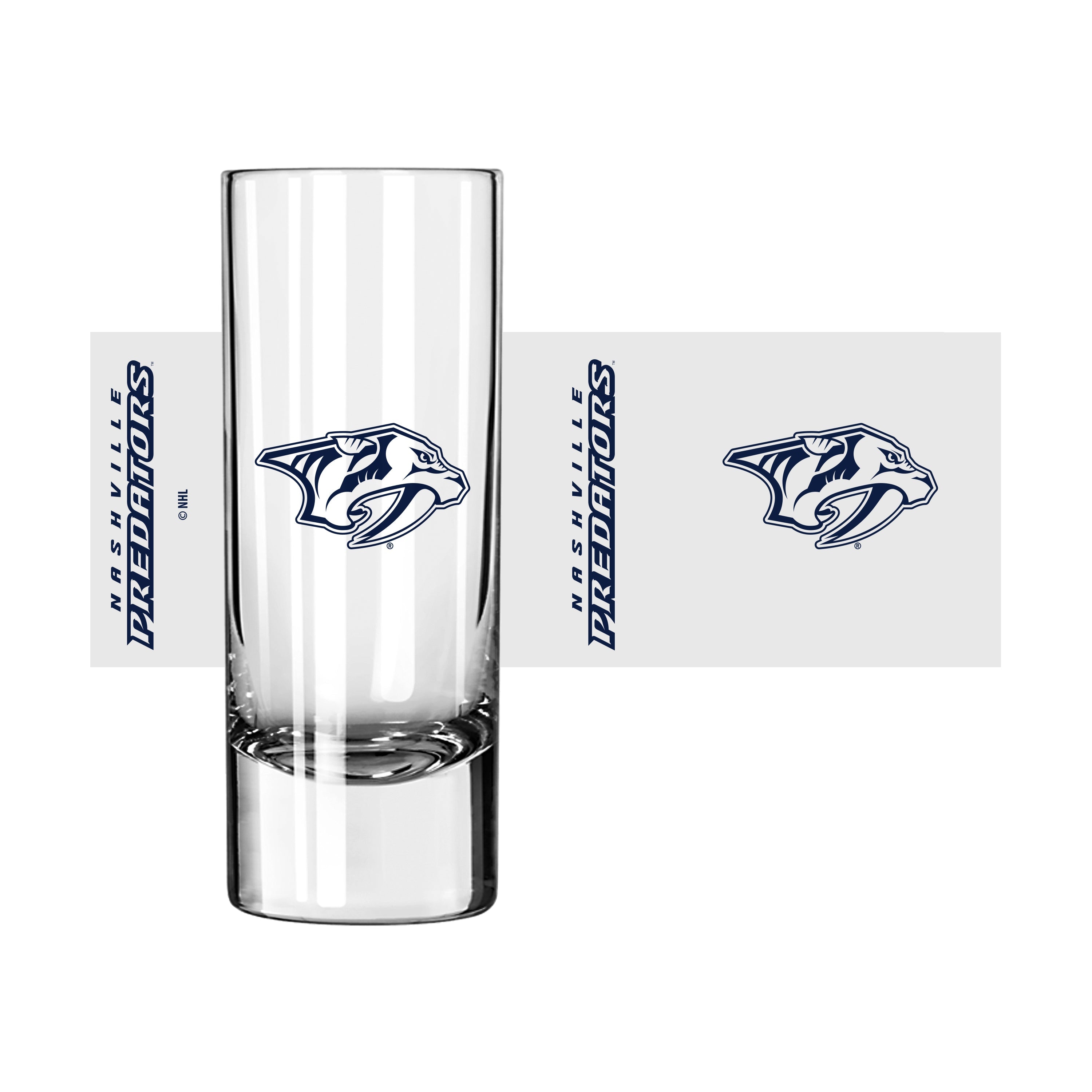 Nashville Predators 2.5oz Gameday Shooter Glass - Sports Gifts, Sports Memorabilia, Sports Collectibles, Fan Shop
