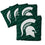 YouTheFan NCAA Michigan State Spartans Cornhole Bags - 4PK - Green - Sports Collectibles, Sports Memorabilia, Sports Fan Shop, Sports Gifts