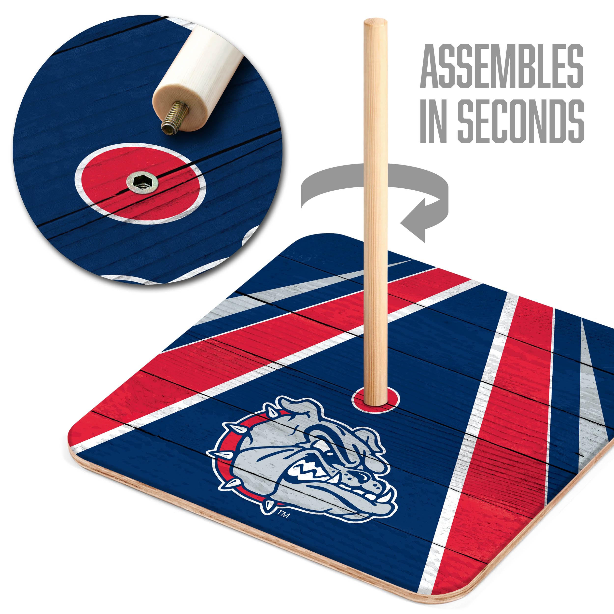 YouTheFan NCAA Gonzaga Bulldogs Horseshoe Bags - Sports Collectibles, Sports Memorabilia, Sports Fan Shop, Sports Gifts
