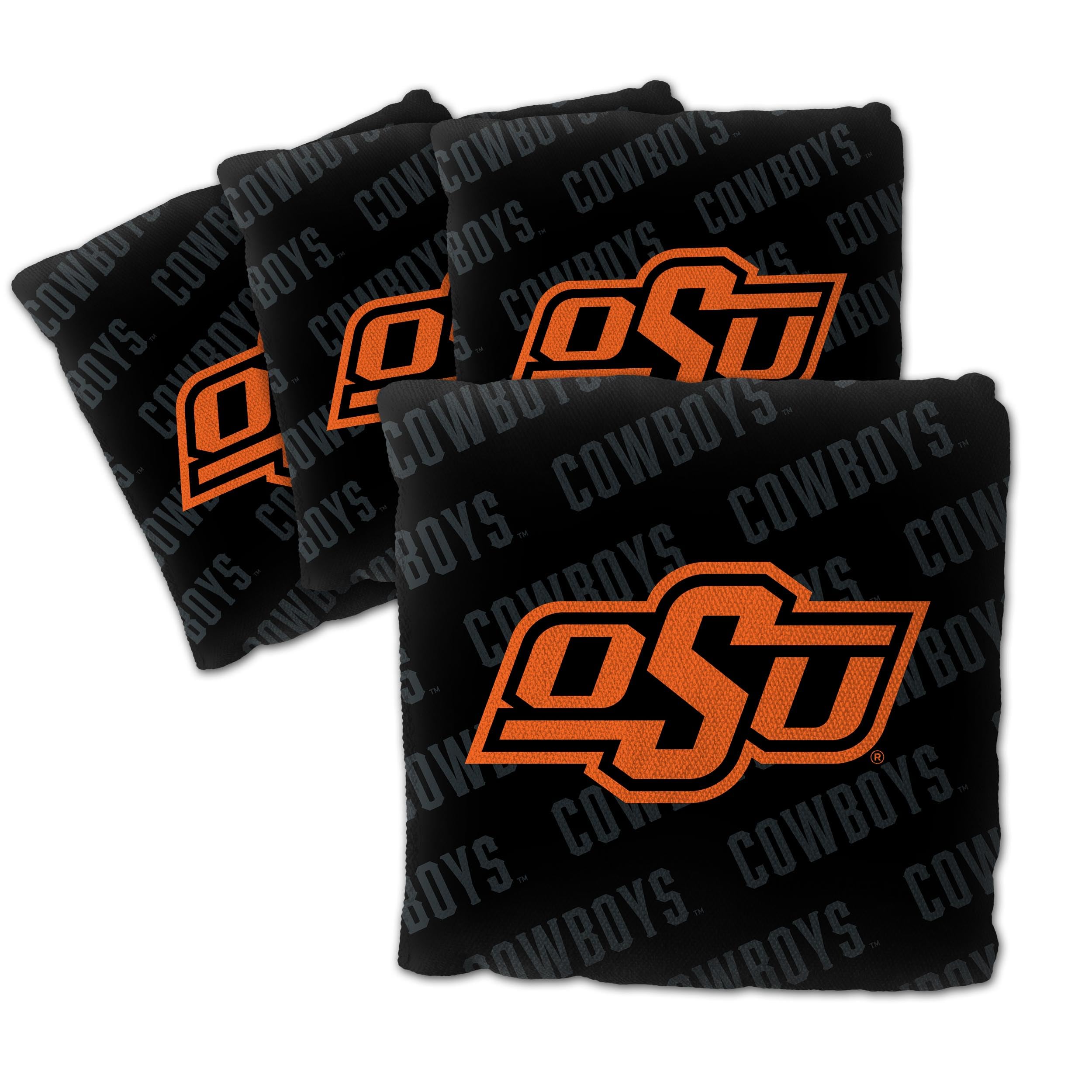 YouTheFan NCAA Oklahoma State Cowboys Cornhole Bags - 4PK - Black - Sports Collectibles, Sports Memorabilia, Sports Fan Shop, Sports Gifts