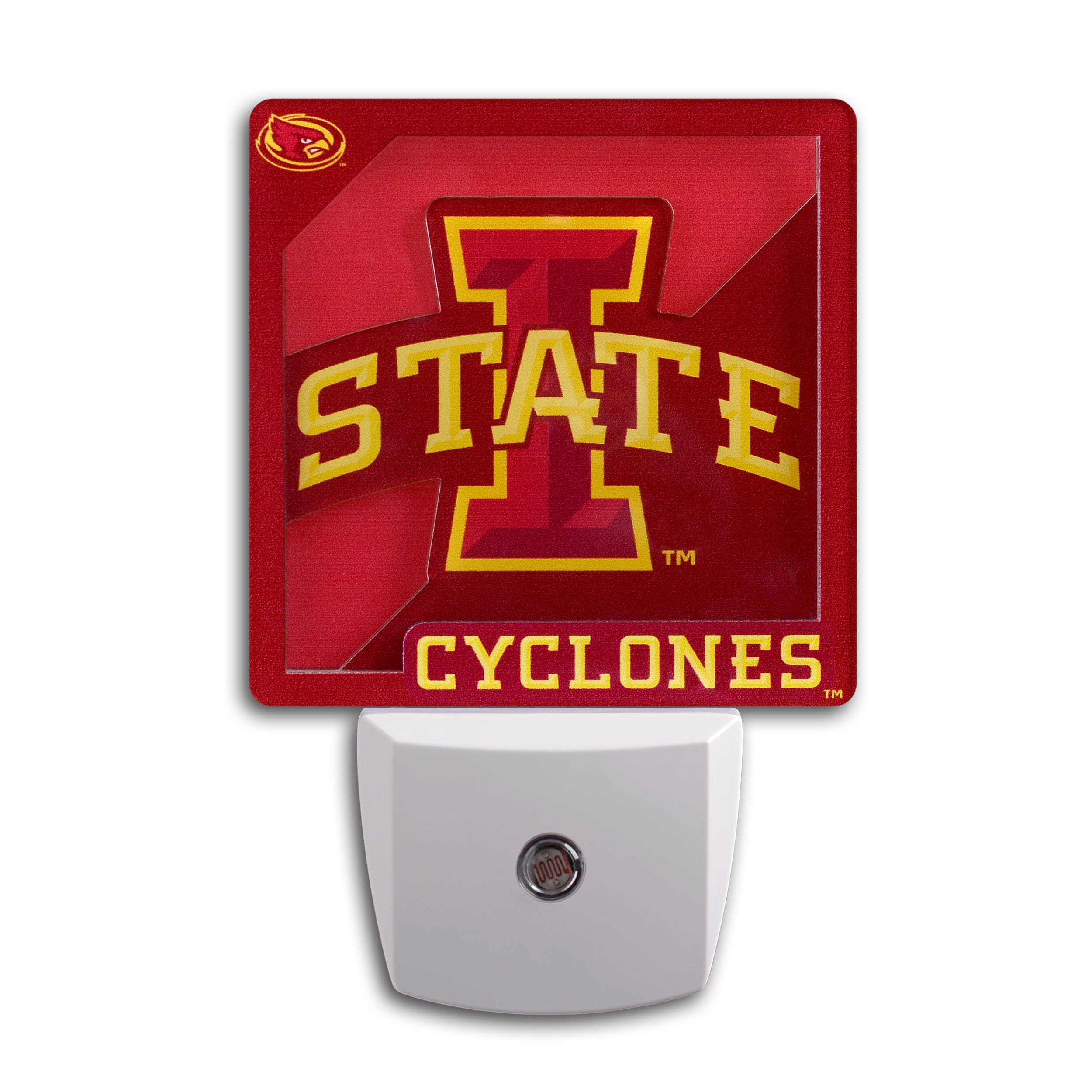 YouTheFan NCAA Iowa State Cyclones Logo Series Nite Light - Sports Collectibles, Sports Memorabilia, Sports Fan Shop, Sports Gifts