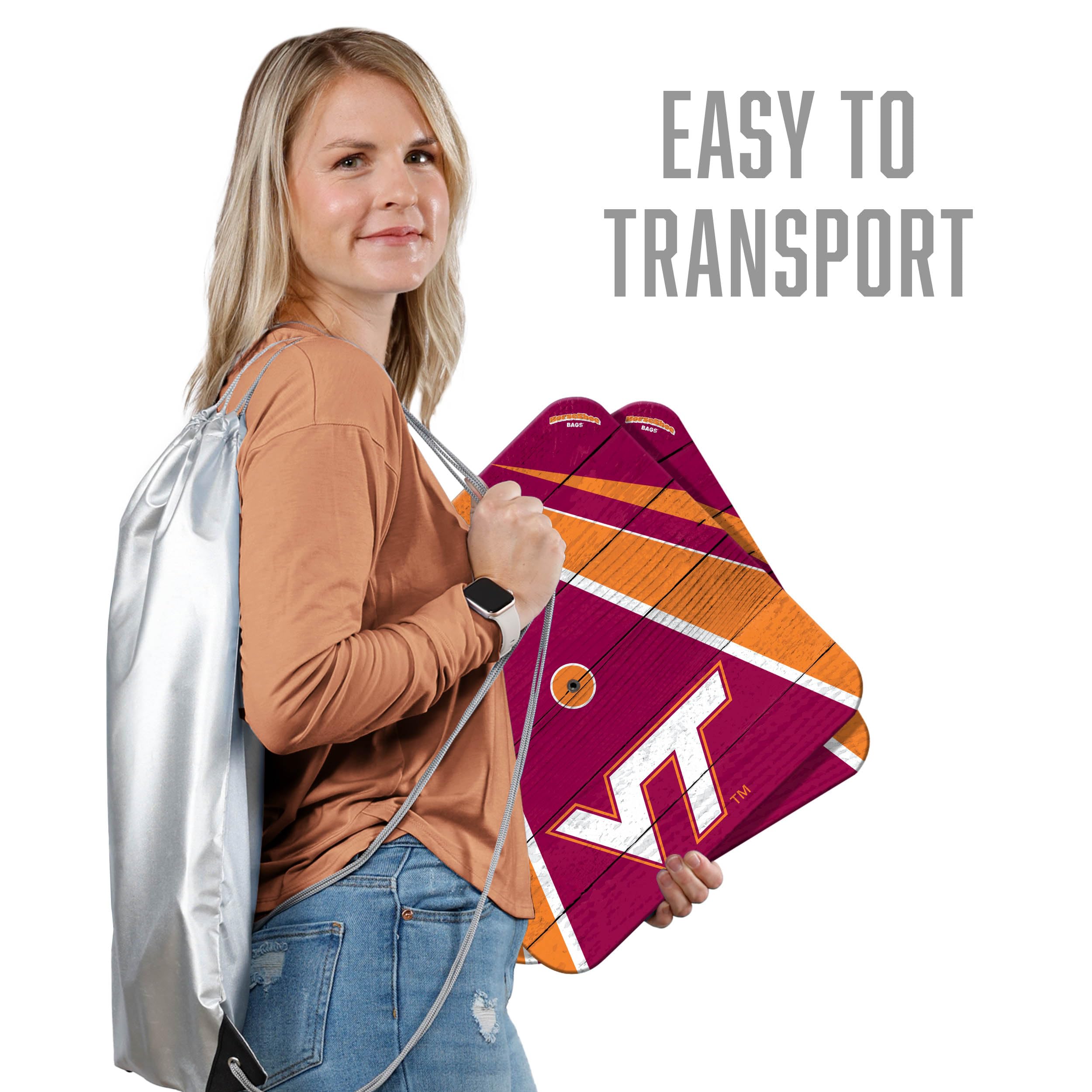 YouTheFan NCAA Virginia Tech Hokies Horseshoe Bags - Sports Collectibles, Sports Memorabilia, Sports Fan Shop, Sports Gifts