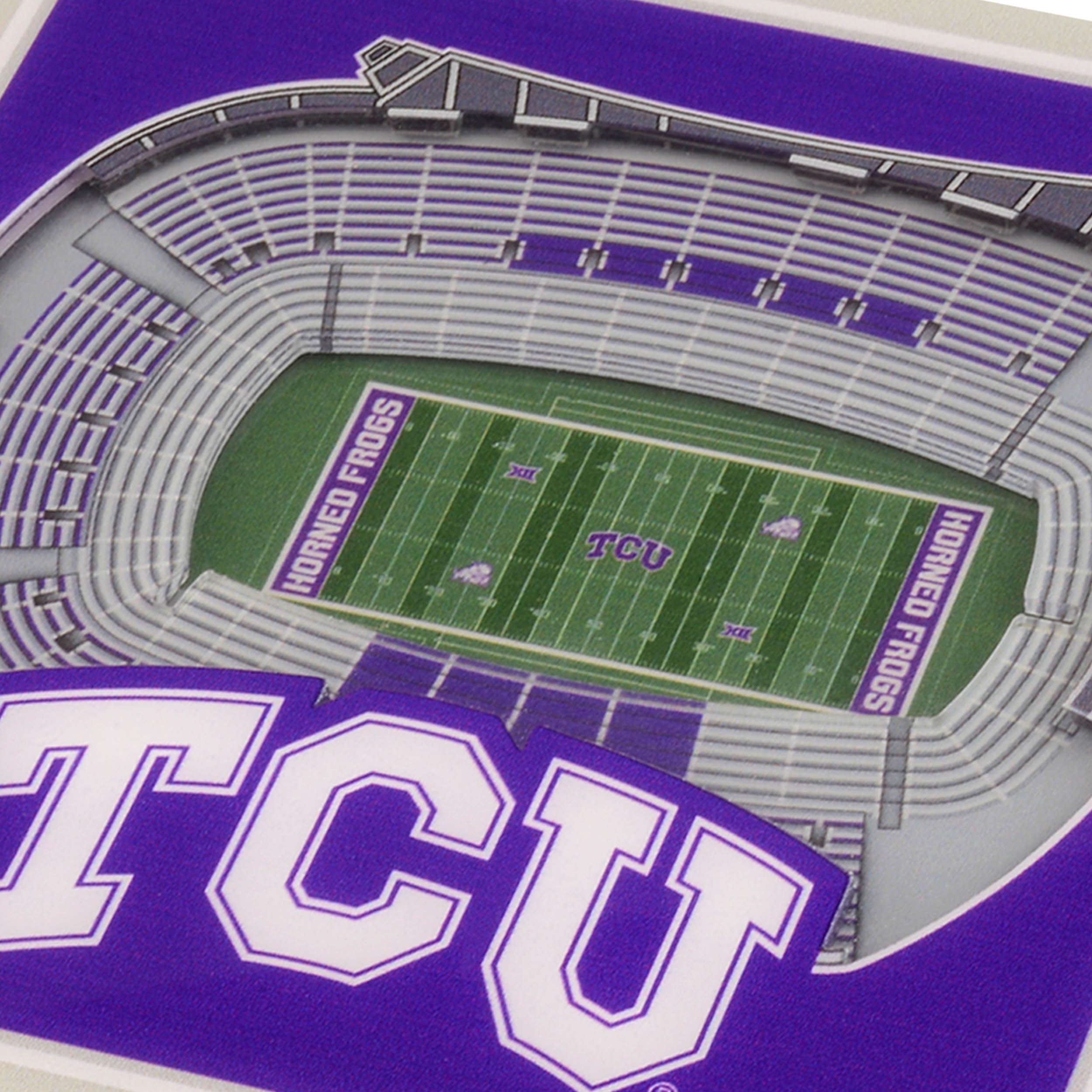 YouTheFan NCAA TCU Horned Frogs Licensed Fan Cribbage Wood Board Game - Sports Collectibles, Sports Memorabilia, Sports Fan Shop, Sports Gifts
