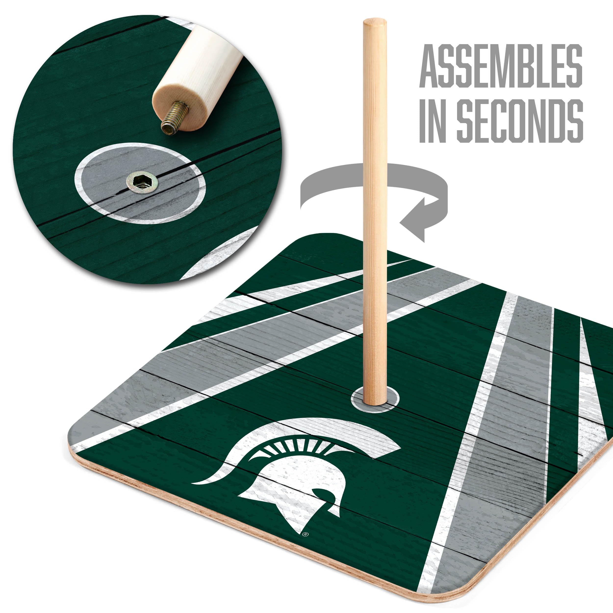 YouTheFan NCAA Michigan State Spartans Horseshoe Bags - Sports Collectibles, Sports Memorabilia, Sports Fan Shop, Sports Gifts