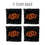 YouTheFan NCAA Oklahoma State Cowboys Cornhole Bags - 4PK - Black - Sports Collectibles, Sports Memorabilia, Sports Fan Shop, Sports Gifts
