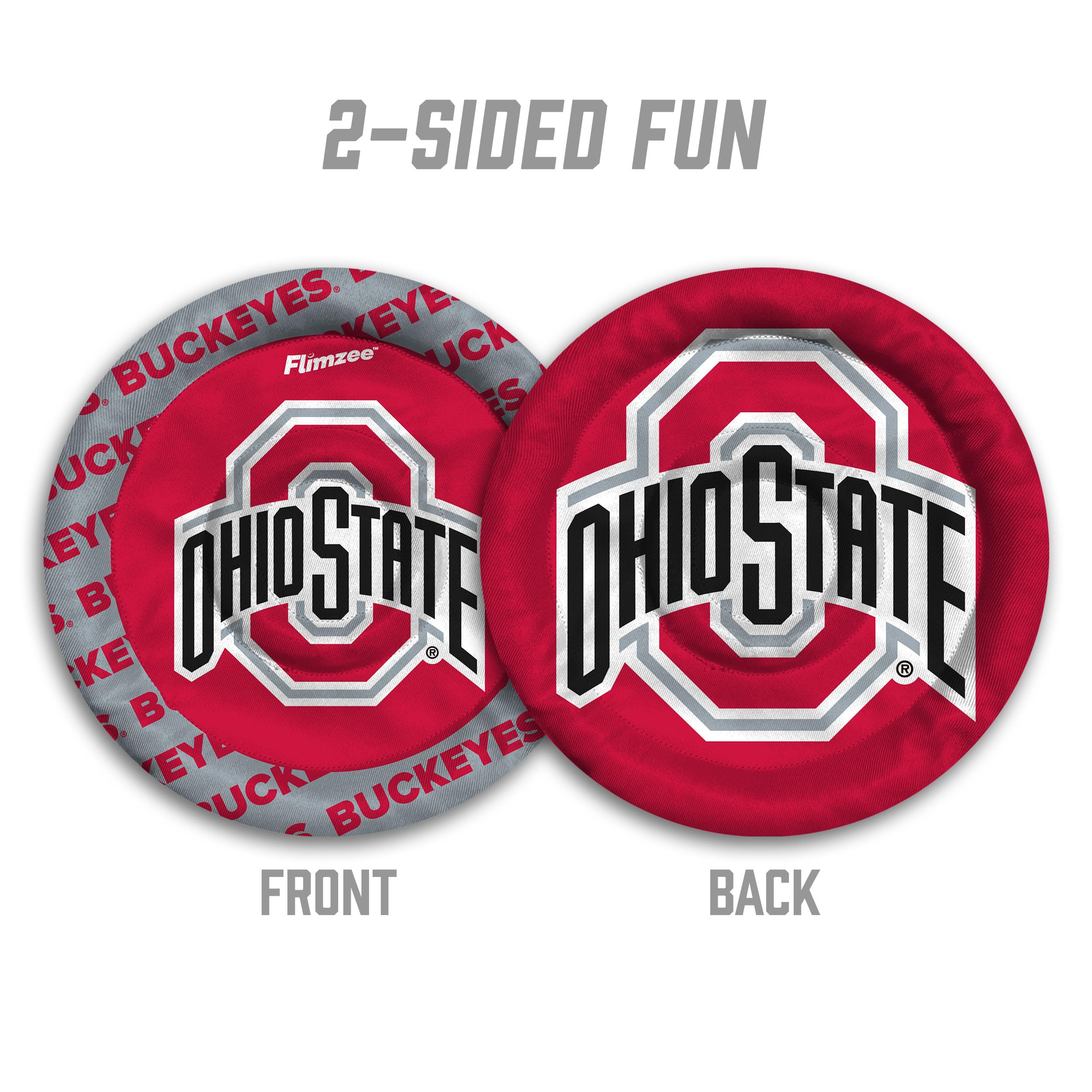 YouTheFan NCAA Ohio State Buckeyes Flimzee Bean-Bag Flying Disc - Sports Collectibles, Sports Memorabilia, Sports Fan Shop, Sports Gifts