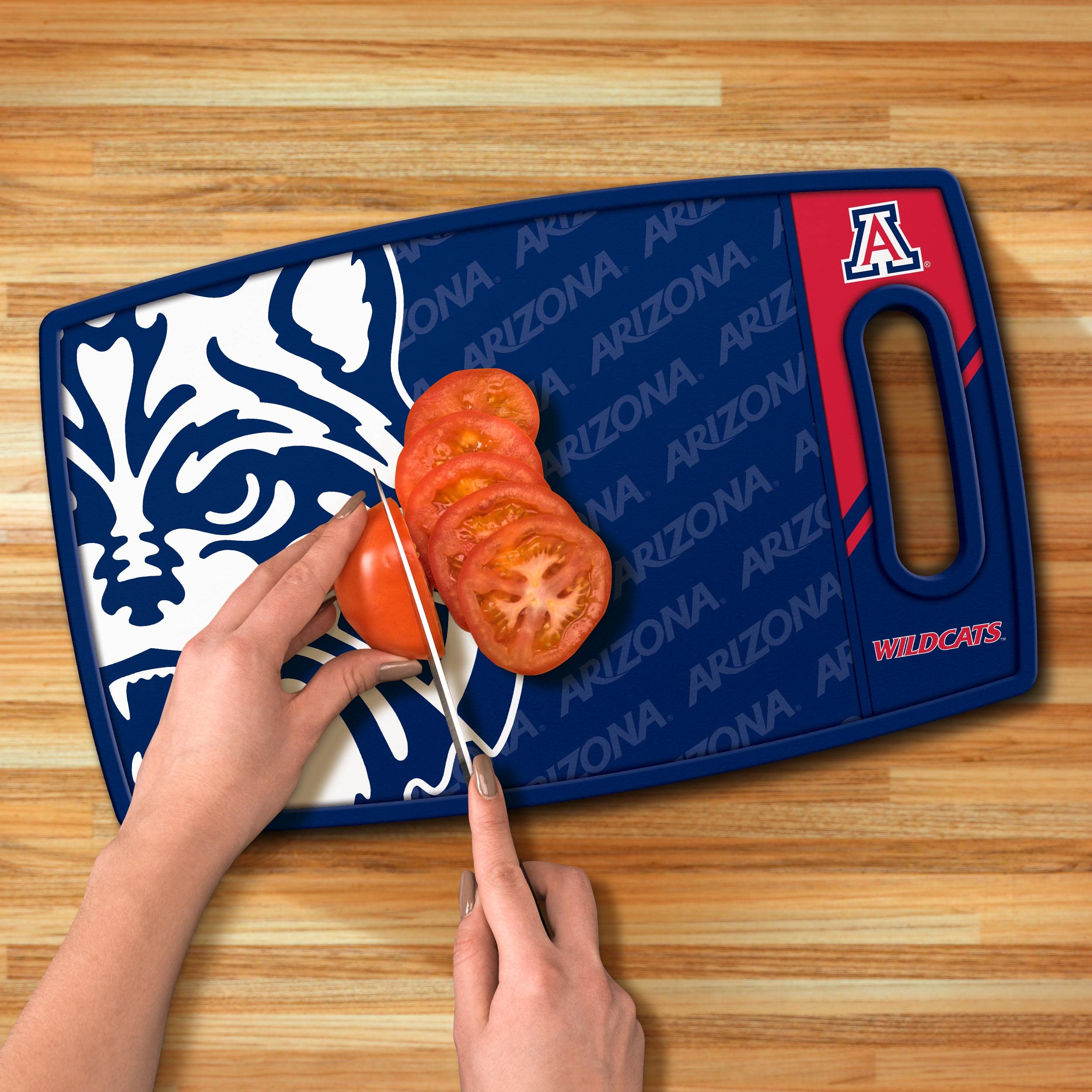 YouTheFan NCAA Arizona Wildcats Logo Series Cutting Board - Sports Collectibles, Sports Memorabilia, Sports Fan Shop, Sports Gifts