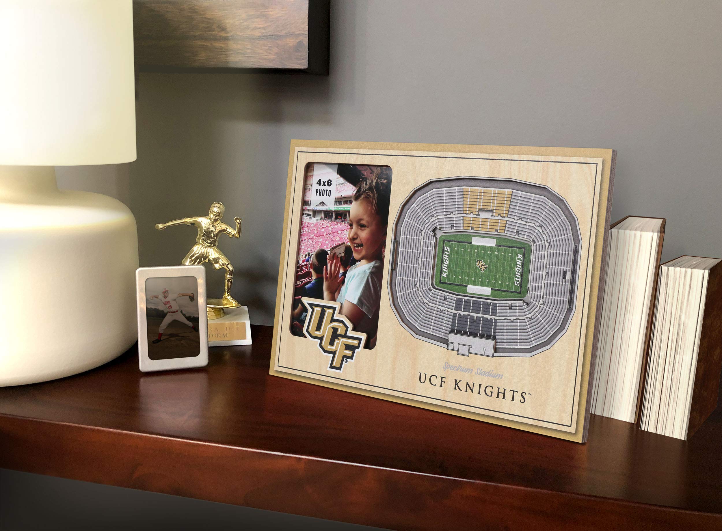 YouTheFan NCAA Central Florida Knights 3D StadiumView Picture Frame - Bounce House Stadium - Sports Collectibles, Sports Memorabilia, Sports Fan Shop, Sports Gifts