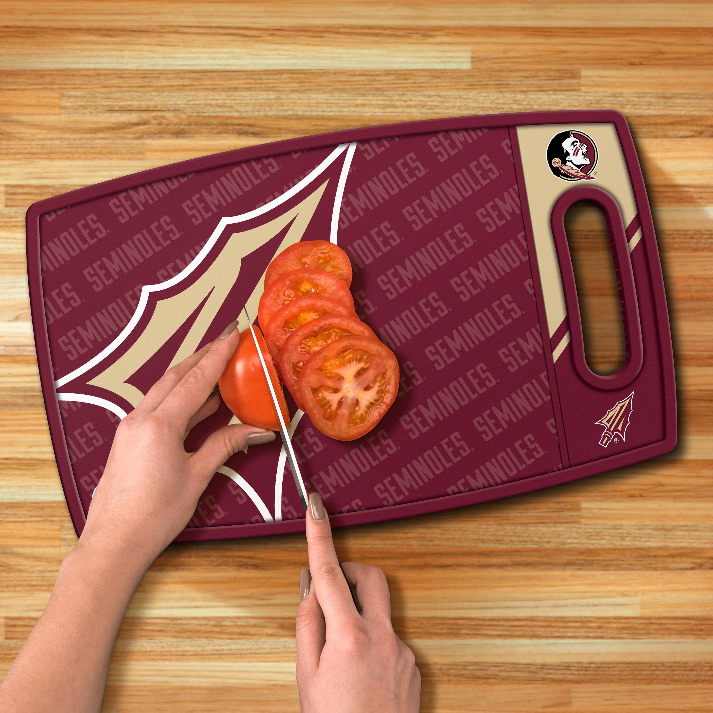 YouTheFan NCAA Florida State Seminoles Logo Series Cutting Board - Sports Collectibles, Sports Memorabilia, Sports Fan Shop, Sports Gifts