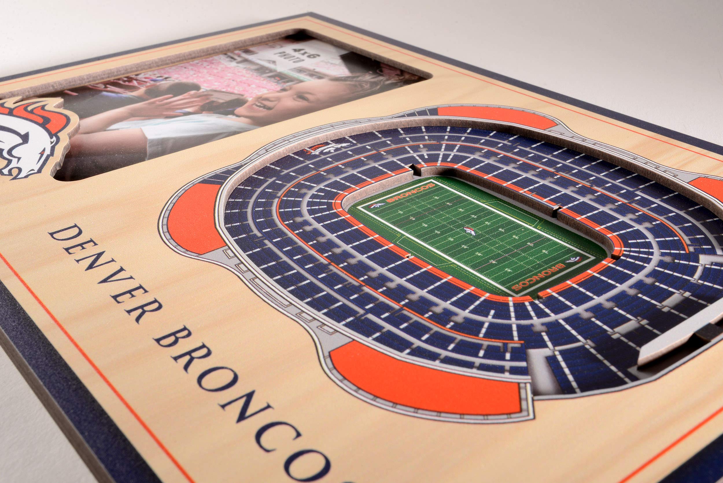 YouTheFan NFL Denver Broncos 3D StadiumViews Picture Frame - Sports Collectibles, Sports Memorabilia, Sports Fan Shop, Sports Gifts
