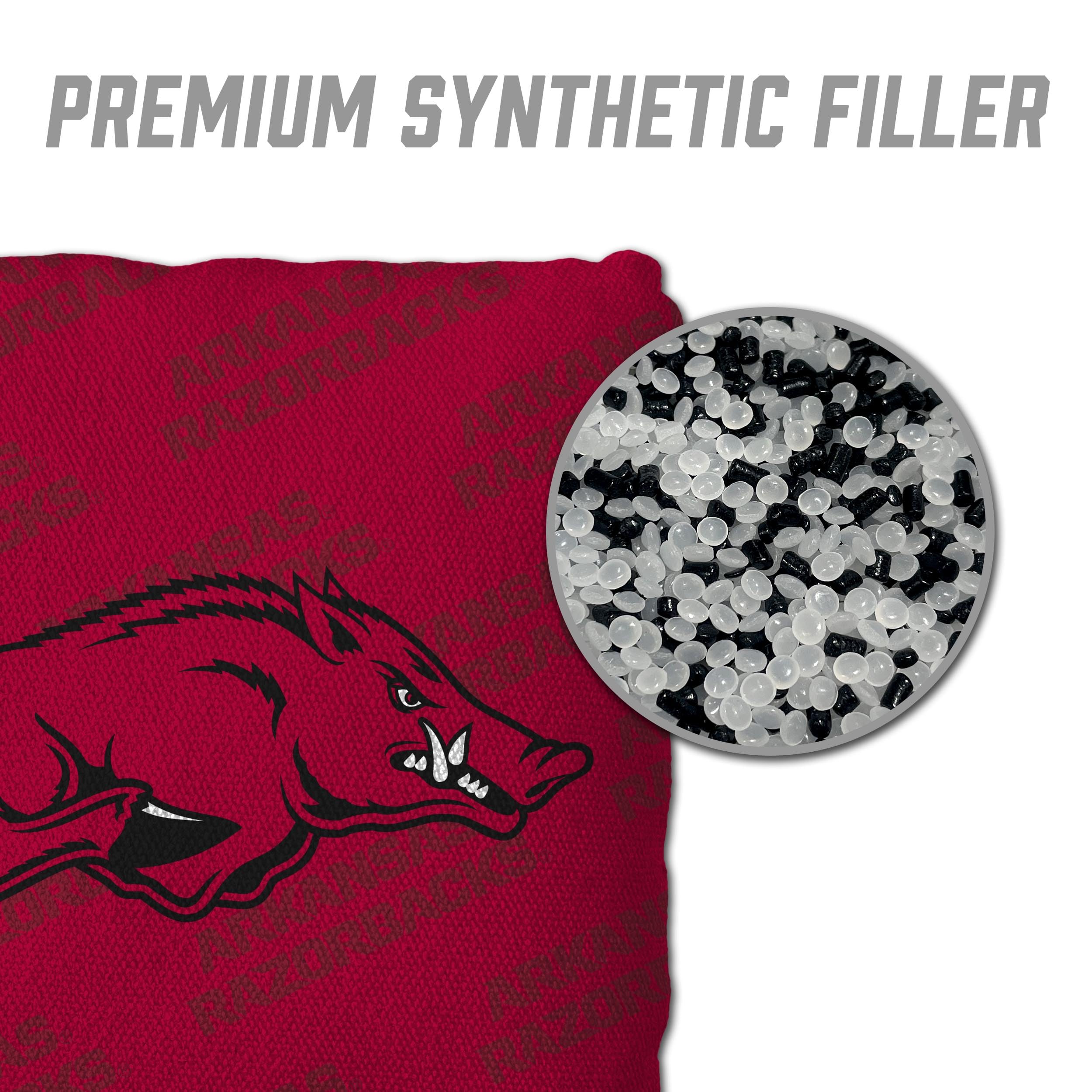 YouTheFan NCAA Arkansas Razorbacks Cornhole Bags - 4PK - Red - Sports Collectibles, Sports Memorabilia, Sports Fan Shop, Sports Gifts