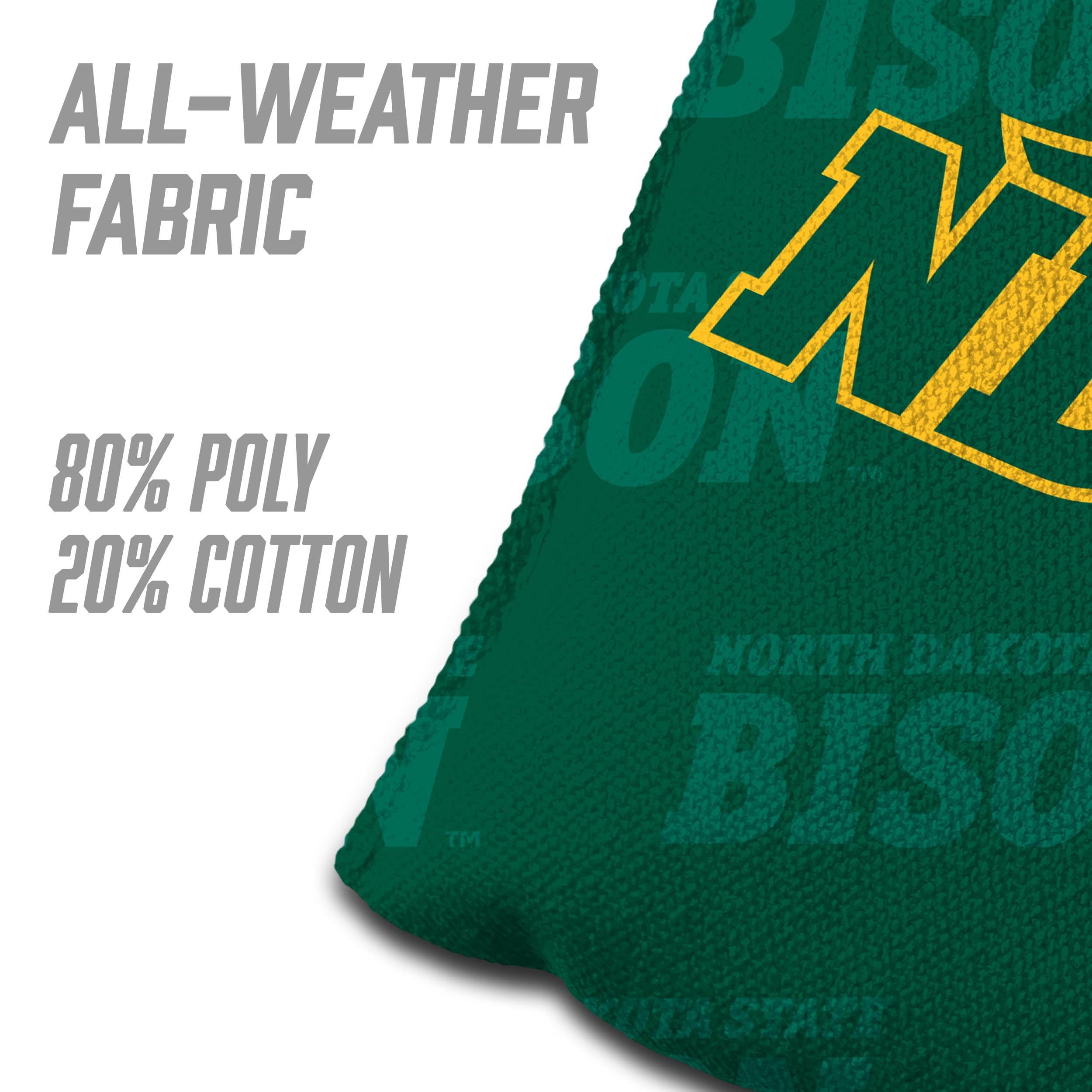 YouTheFan NCAA North Dakota State Bison Cornhole Bags - 4PK - Green - Sports Collectibles, Sports Memorabilia, Sports Fan Shop, Sports Gifts