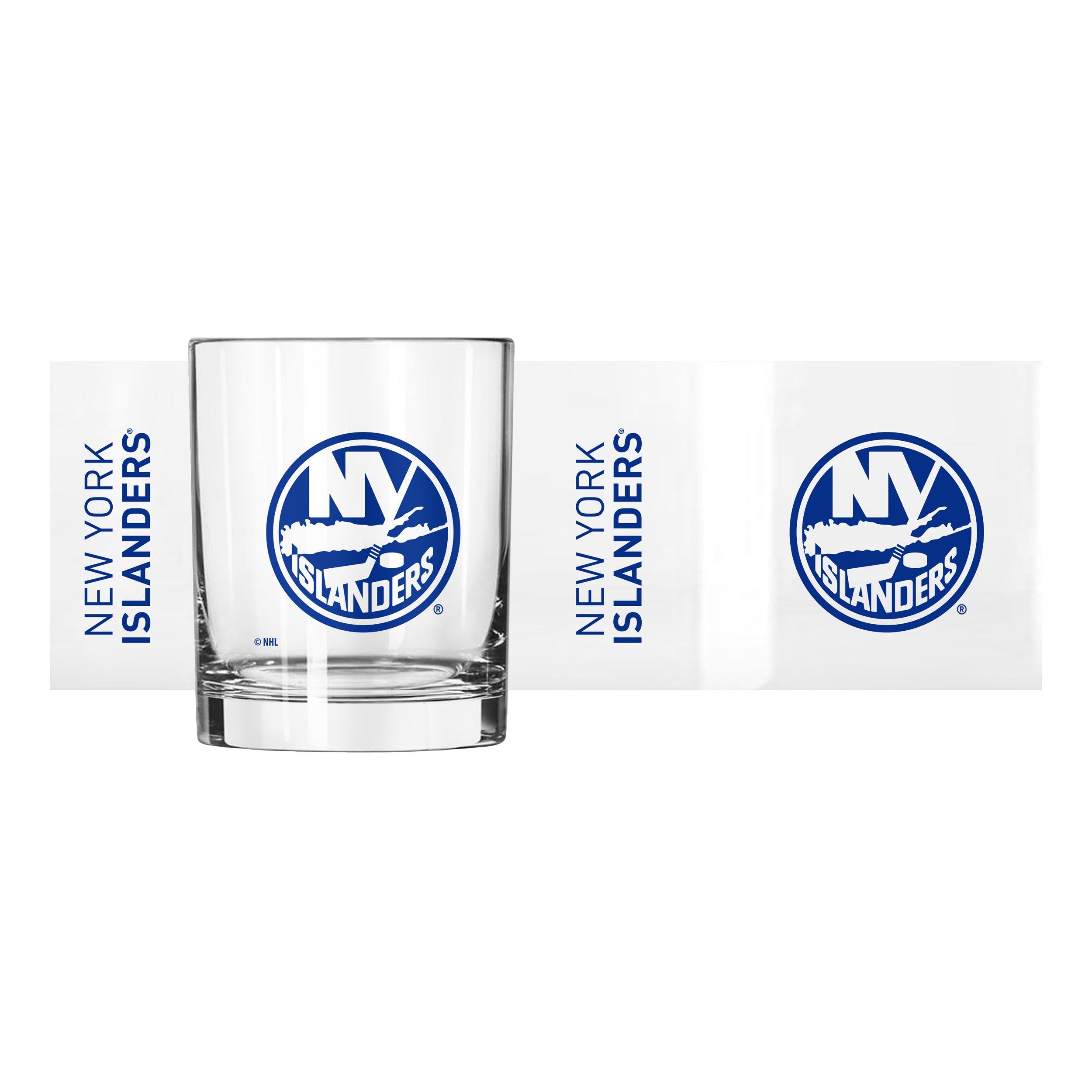 New York Islanders 14oz Gameday Rocks Glass - Sports Gifts, Sports Memorabilia, Sports Collectibles, Fan Shop