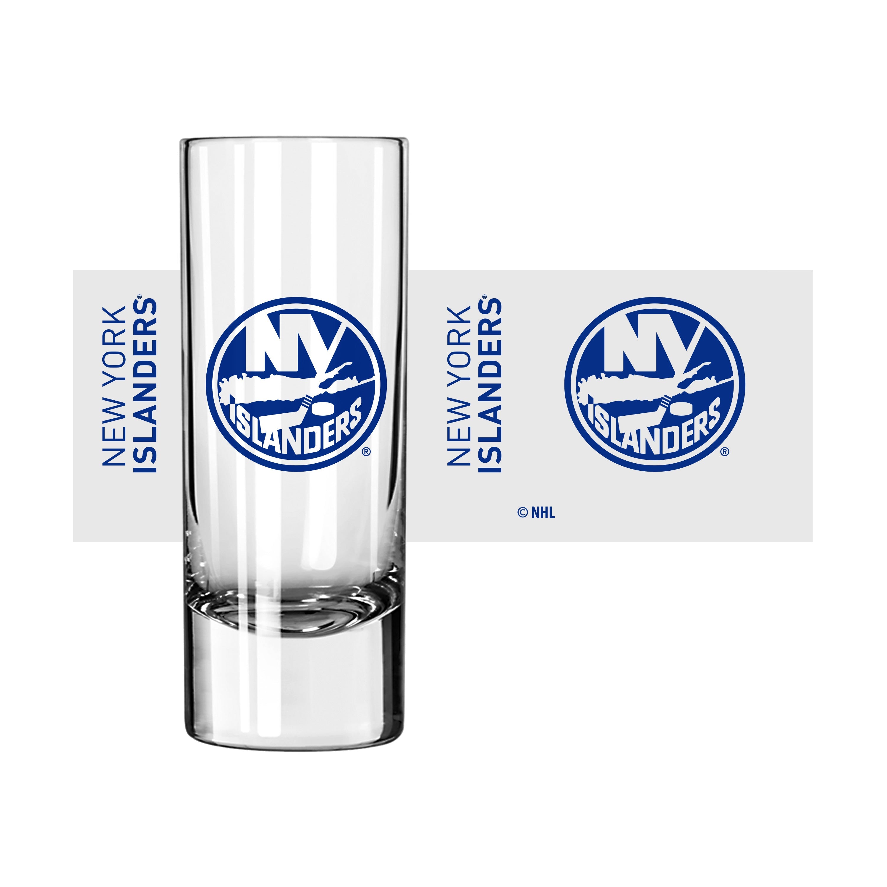 New York Islanders 2.5oz Gameday Shooter Glass - Sports Gifts, Sports Memorabilia, Sports Collectibles, Fan Shop