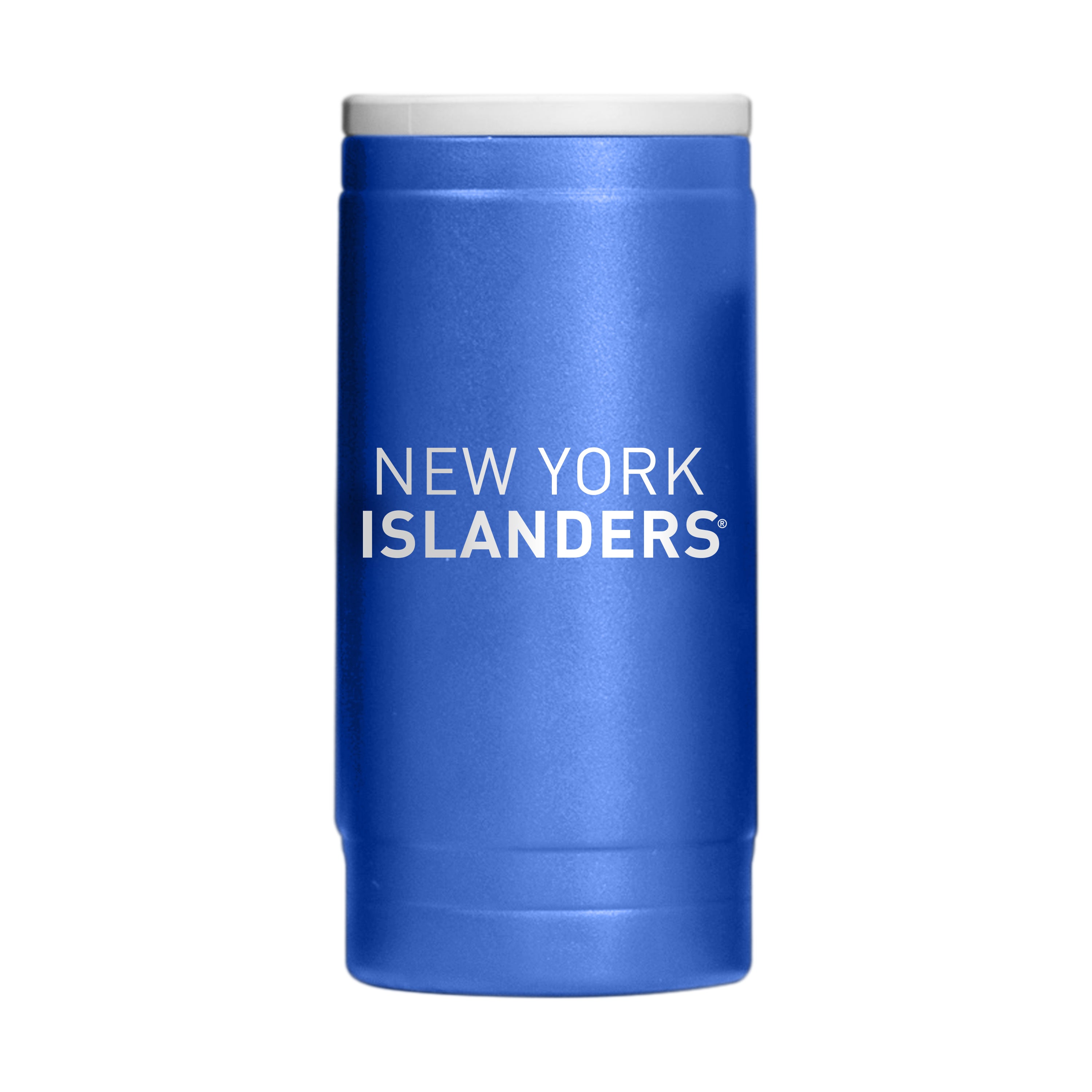 New York Islanders 12oz Flipside Powder Coat Slim Can Coolie - Sports Gifts, Sports Memorabilia, Sports Collectibles, Fan Shop