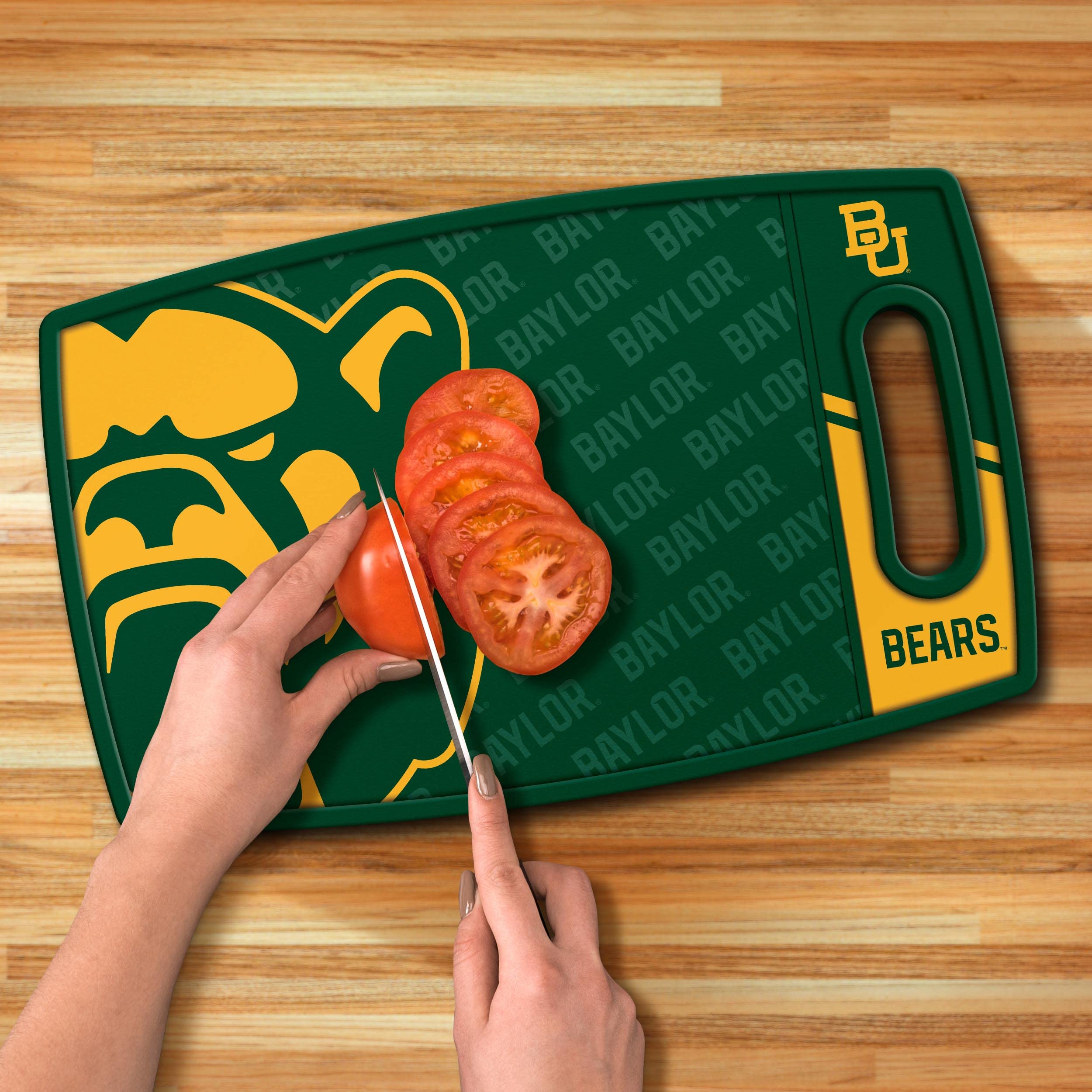 YouTheFan NCAA Baylor Bears Logo Series Cutting Board - Sports Collectibles, Sports Memorabilia, Sports Fan Shop, Sports Gifts