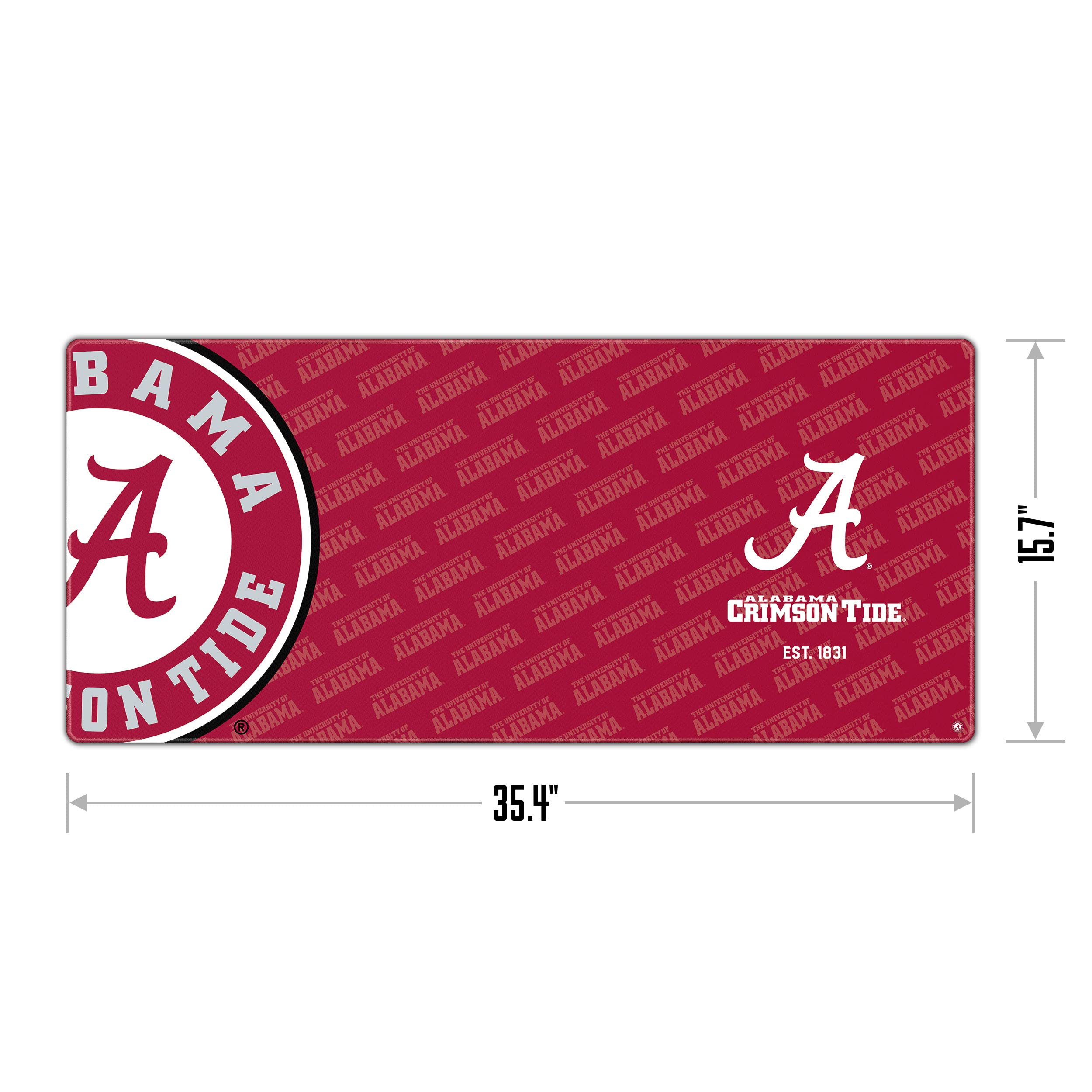 YouTheFan NCAA Alabama Crimson Tide Logo Series Desk Pad - Sports Collectibles, Sports Memorabilia, Sports Fan Shop, Sports Gifts